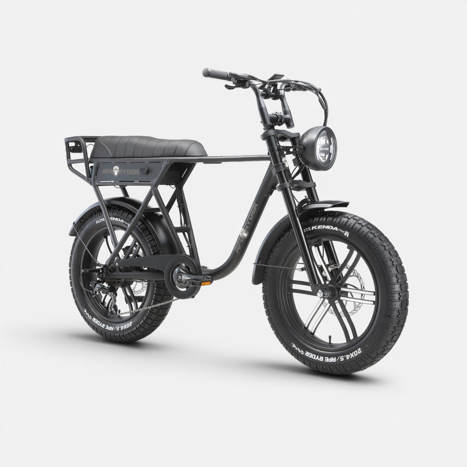 Ape Ryder A10 Fatbike Zwart - 25KM/H - Voordeelscooters.nl