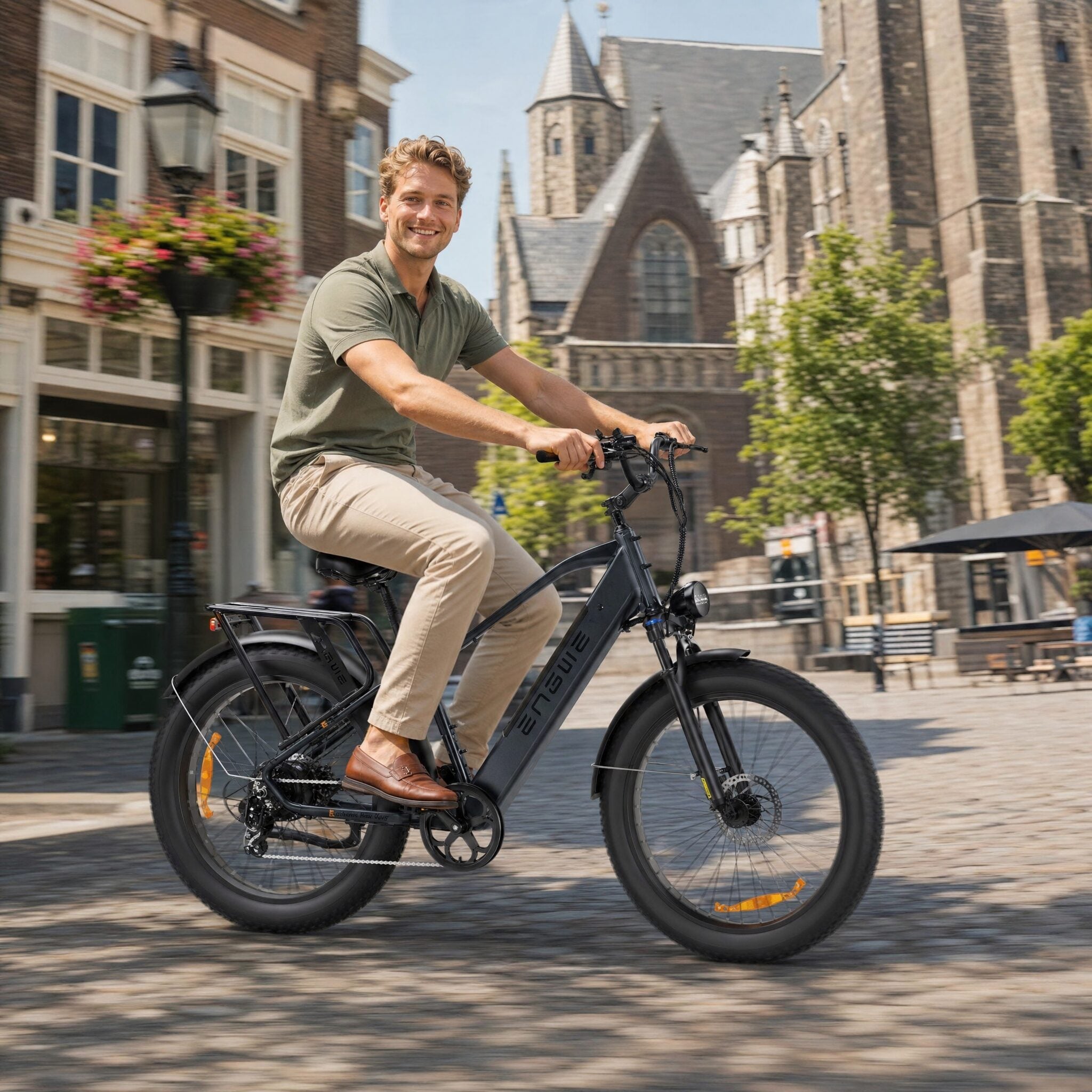 Engwe E26 Zwart Hoge Instap - Voordeelscooters.nl