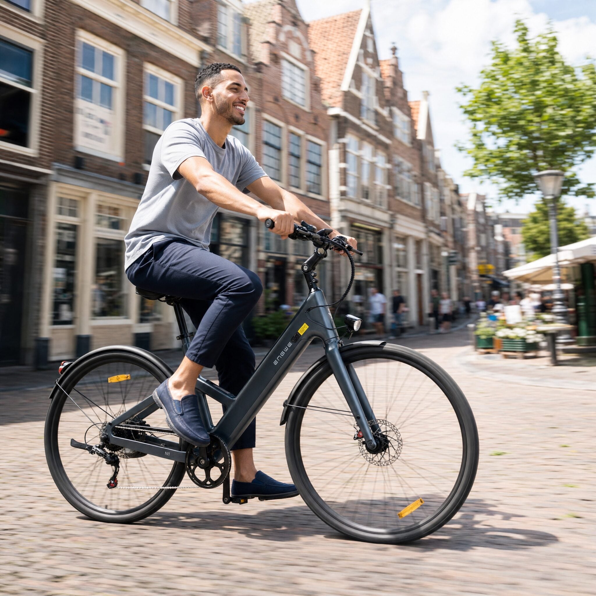 Engwe Mapfour N1 Air ST Grijs Lage Instap - Voordeelscooters.nl