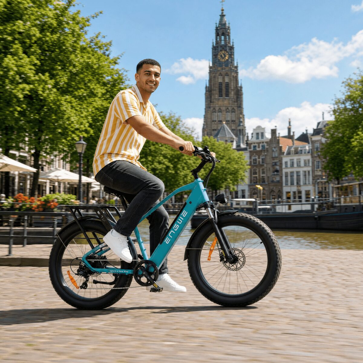 Engwe E26 Blauw Hoge Instap - Voordeelscooters.nl