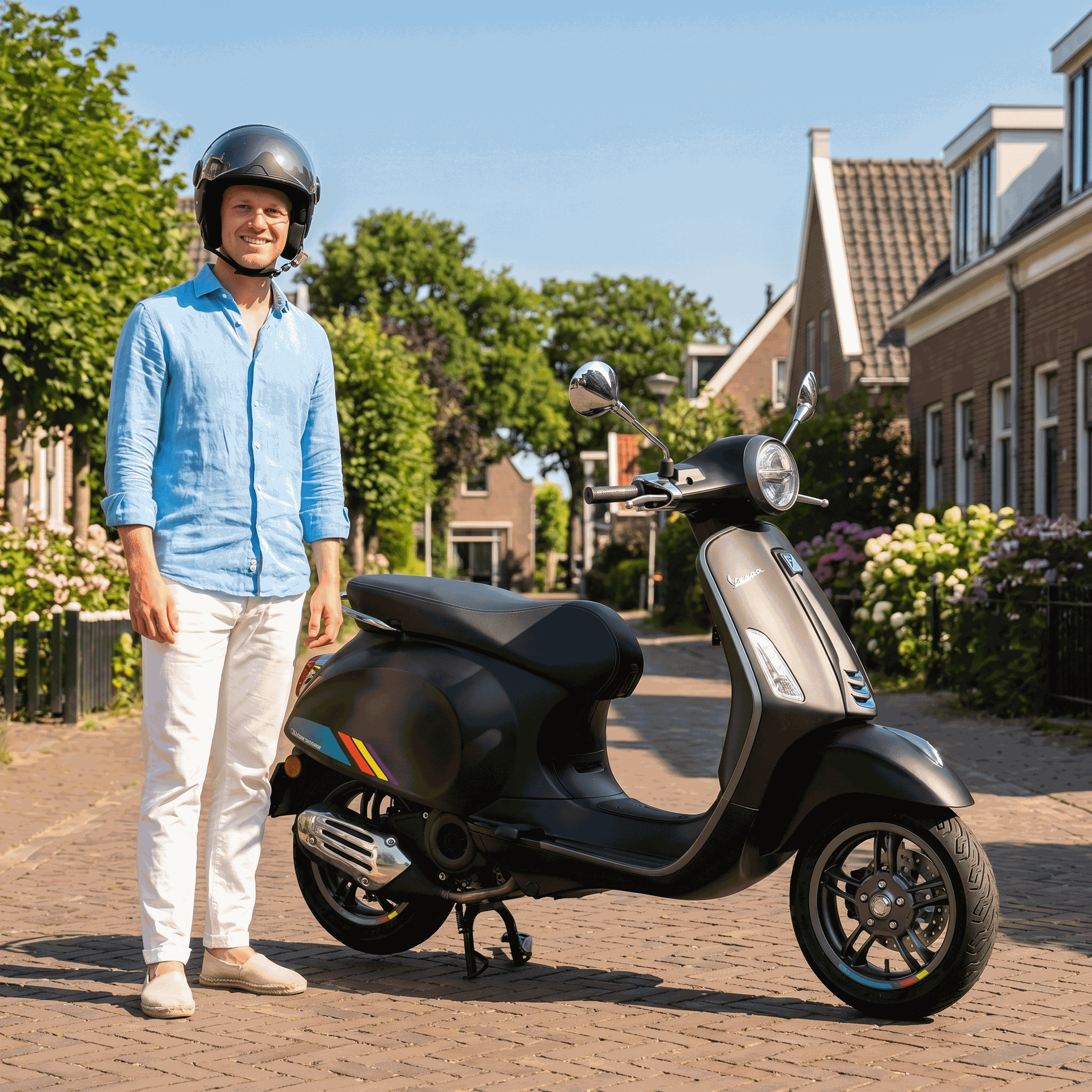 Vespa Primavera S Matzwart - Voordeelscooters.nl