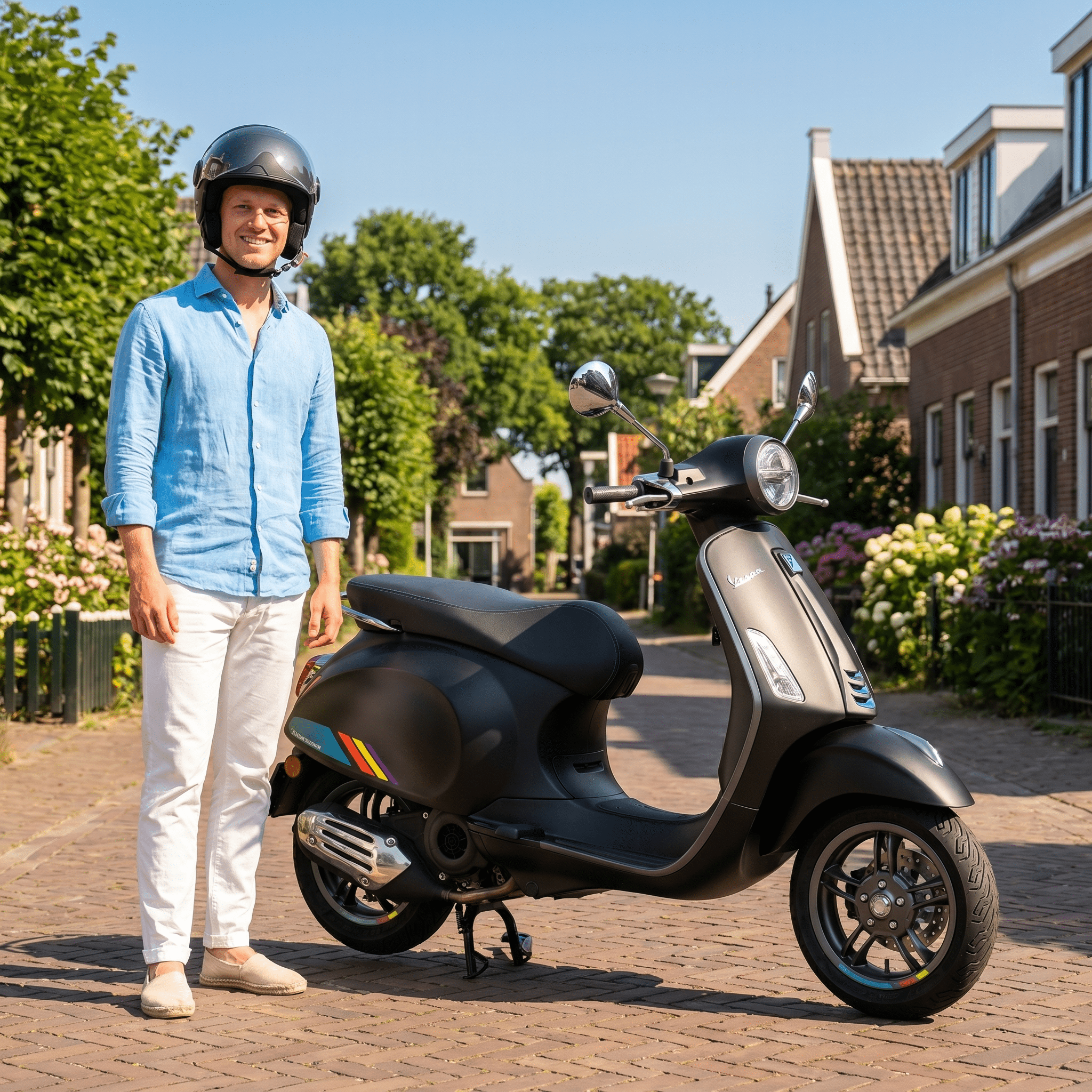 Vespa Primavera S Matzwart - Voordeelscooters.nl