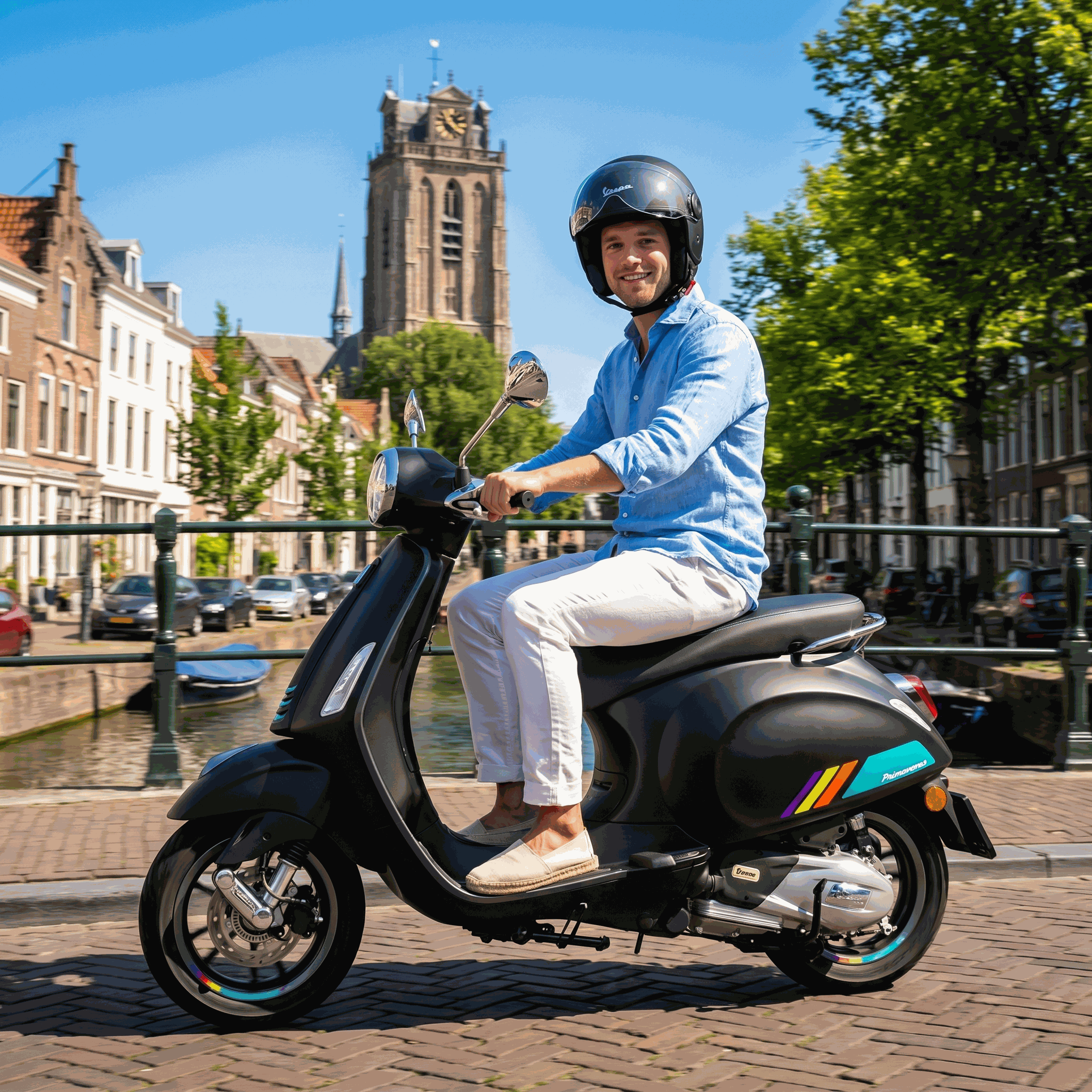 Vespa Primavera S Matzwart - Voordeelscooters.nl