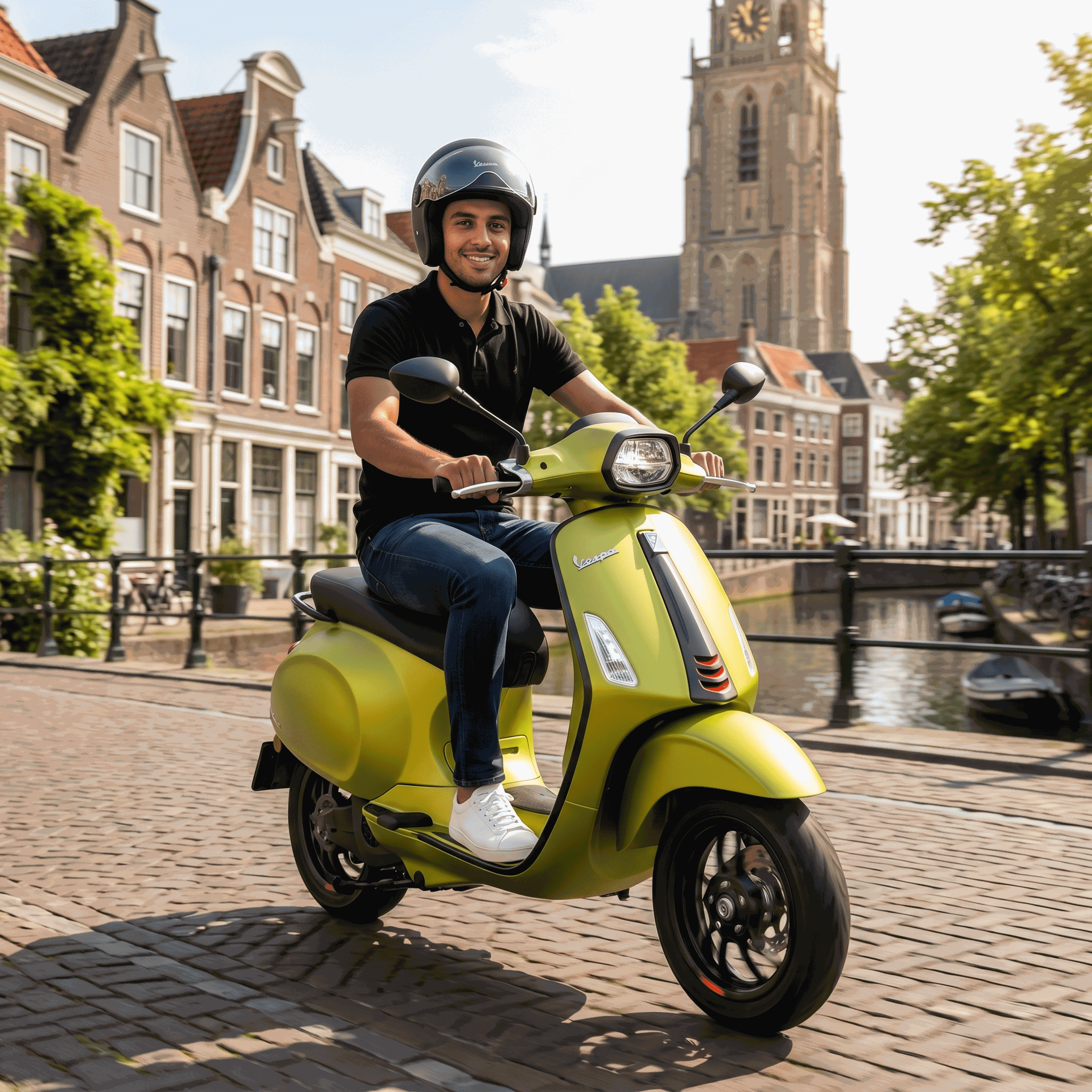 Vespa Sprint S Elektrisch Matgroen - Voordeelscooters.nl