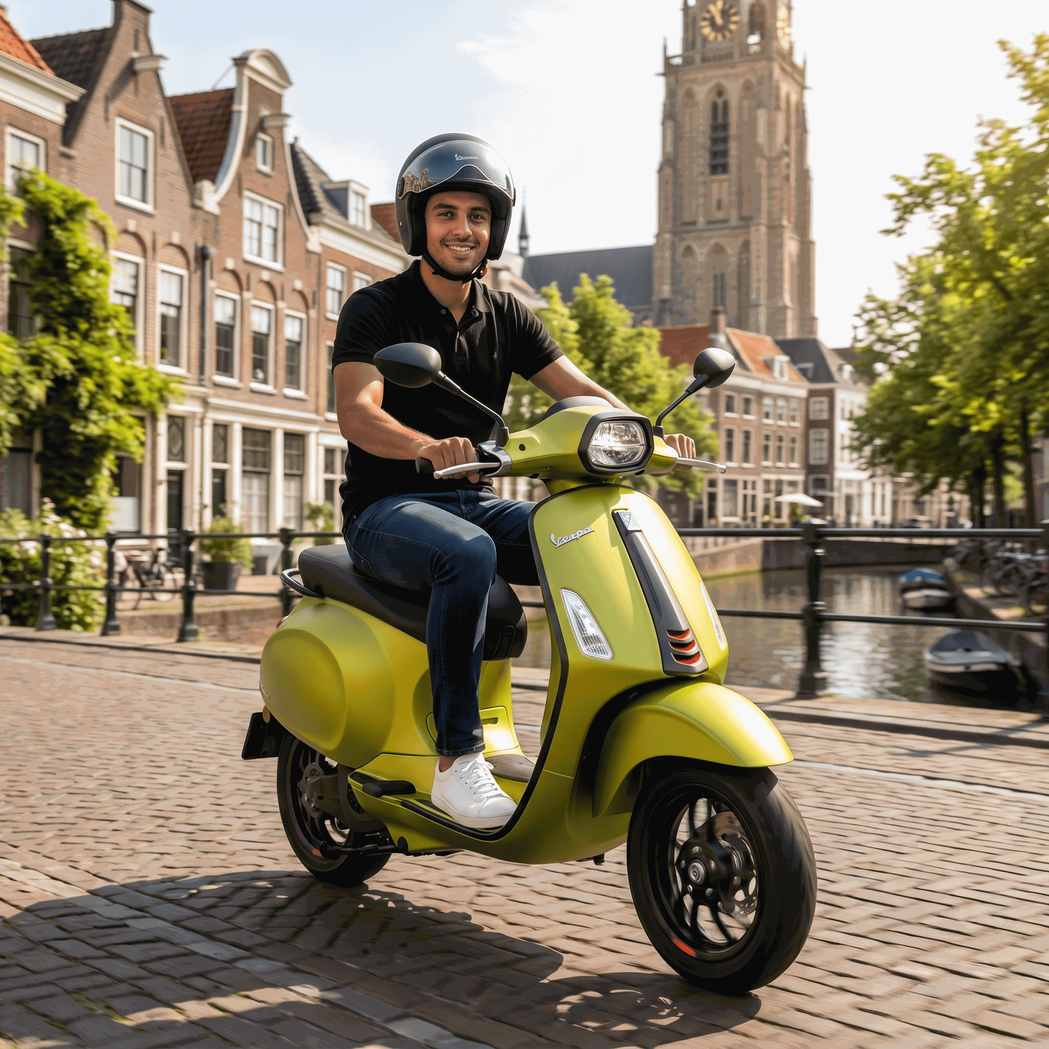 Vespa Sprint S Elektrisch Matgroen - Voordeelscooters.nl