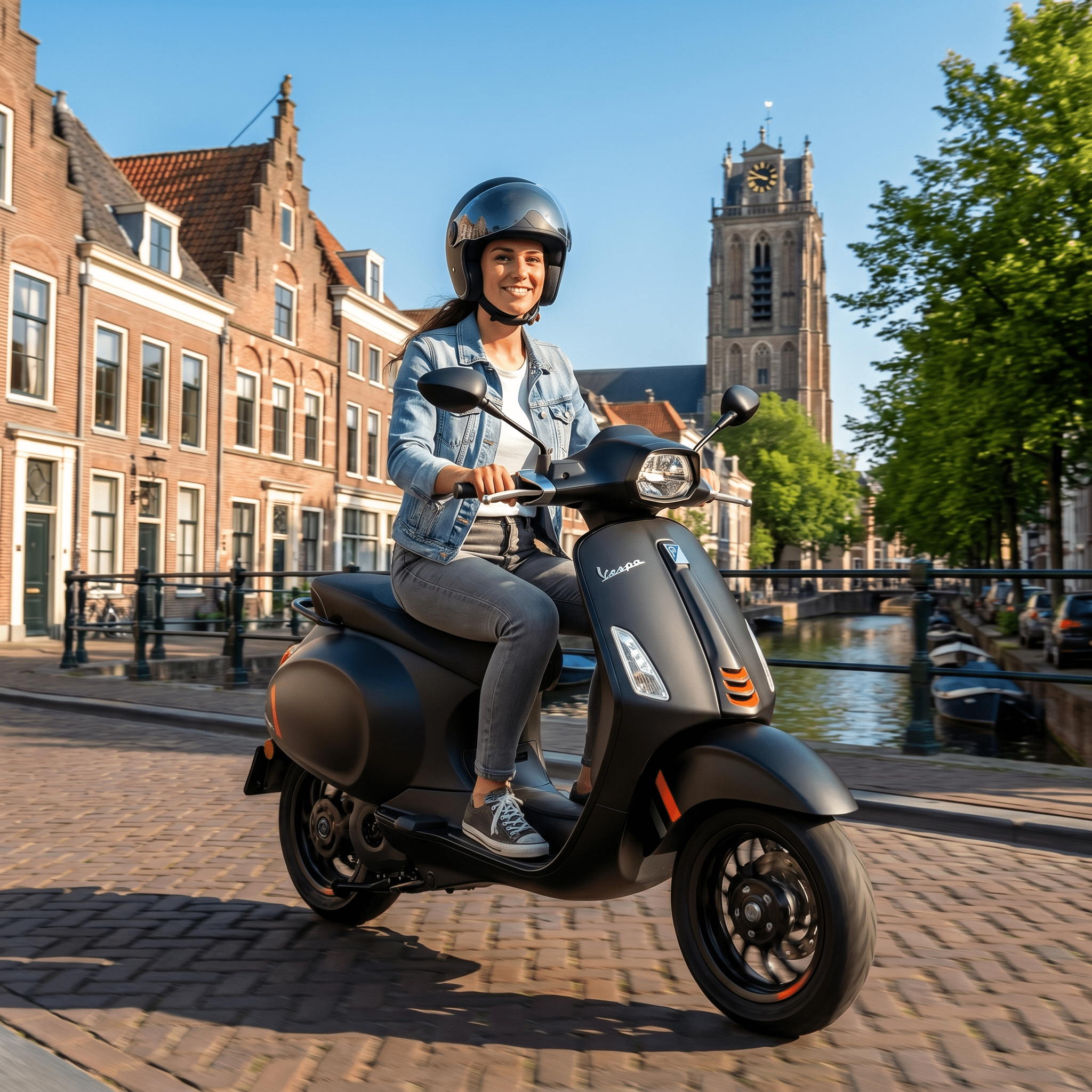 Vespa Sprint S Elektrisch Matzwart - Voordeelscooters.nl