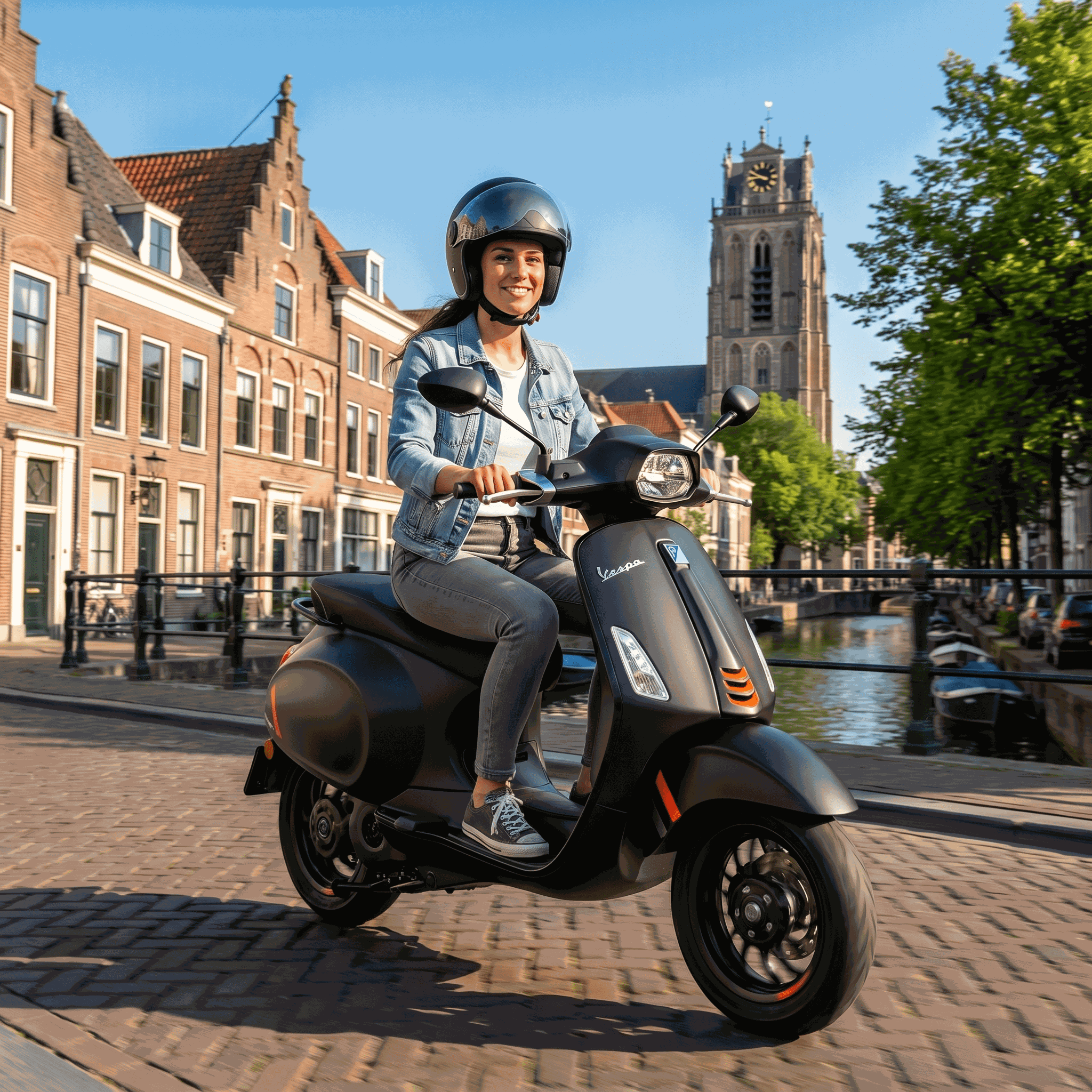 Vespa Sprint S Elektrisch Matzwart - Voordeelscooters.nl
