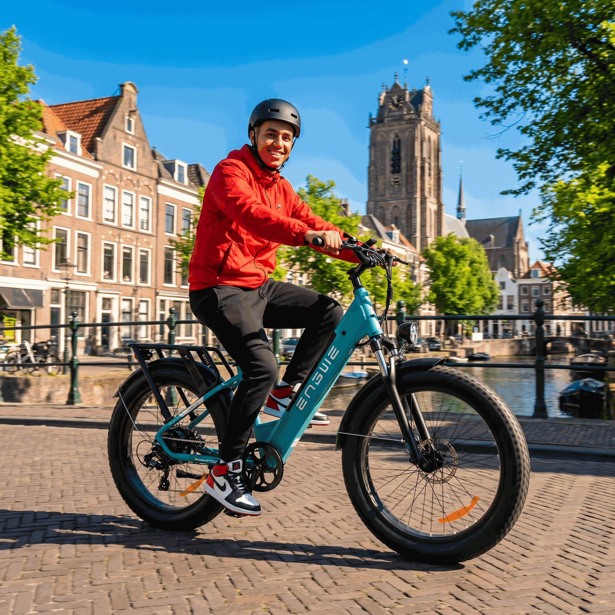 Engwe E26 Blauw Lage Instap - Voordeelscooters.nl