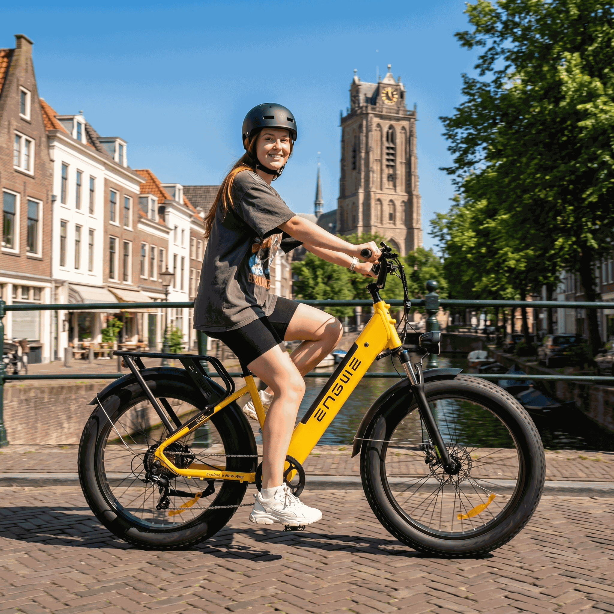 Engwe E26 Geel Lage Instap - Voordeelscooters.nl