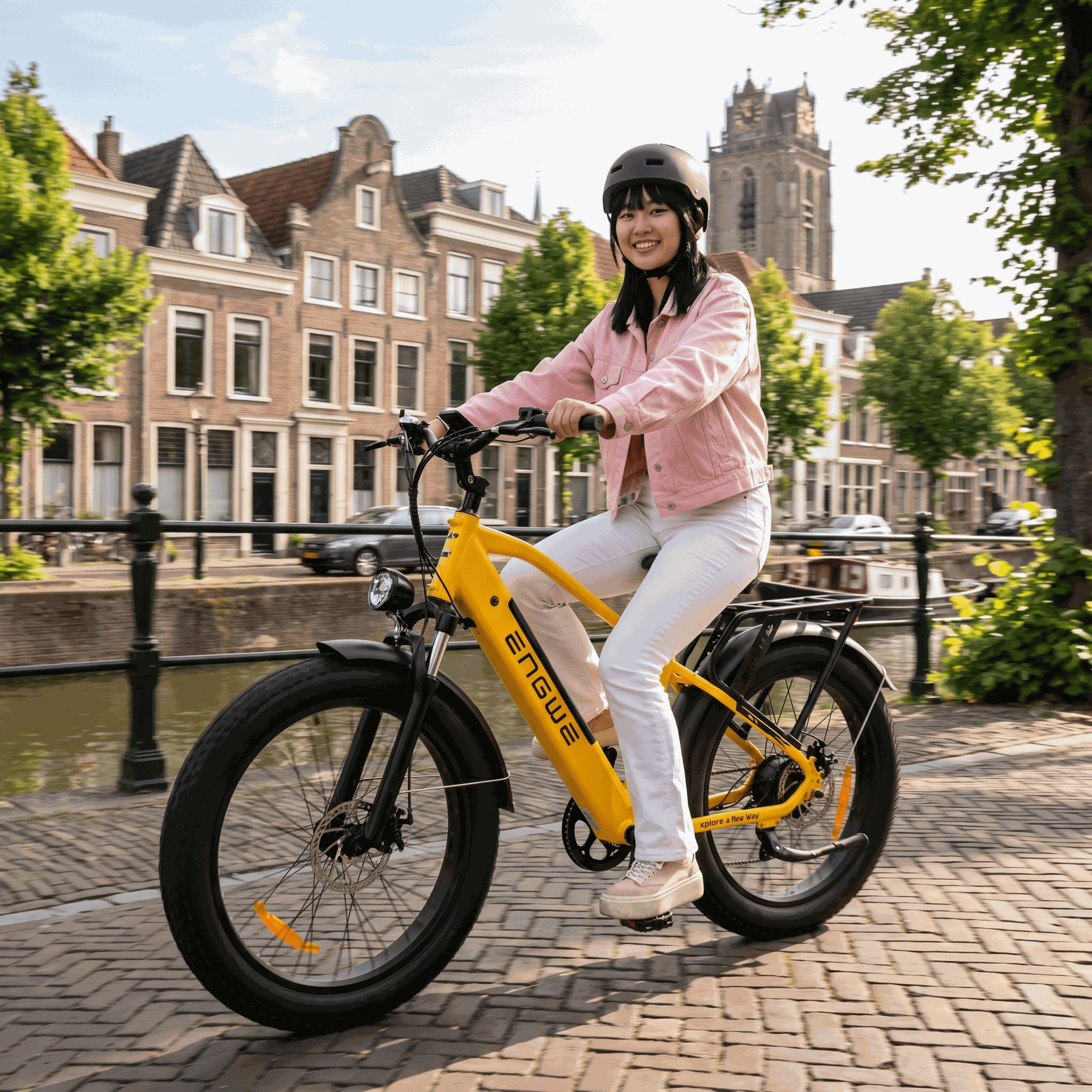 Engwe E26 Geel Hoge Instap - Voordeelscooters.nl