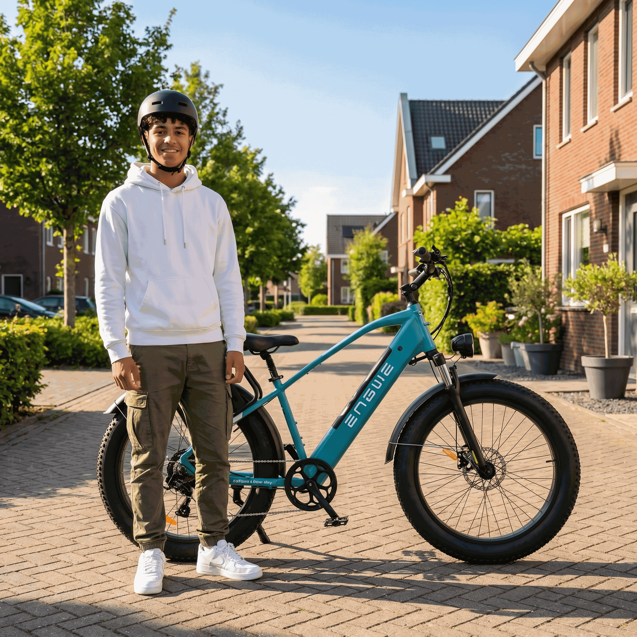 Engwe E26 Blauw Hoge Instap - Voordeelscooters.nl