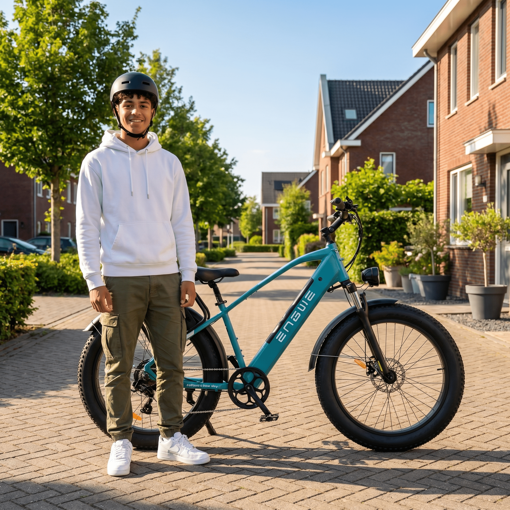 Engwe E26 Blauw Hoge Instap - Voordeelscooters.nl