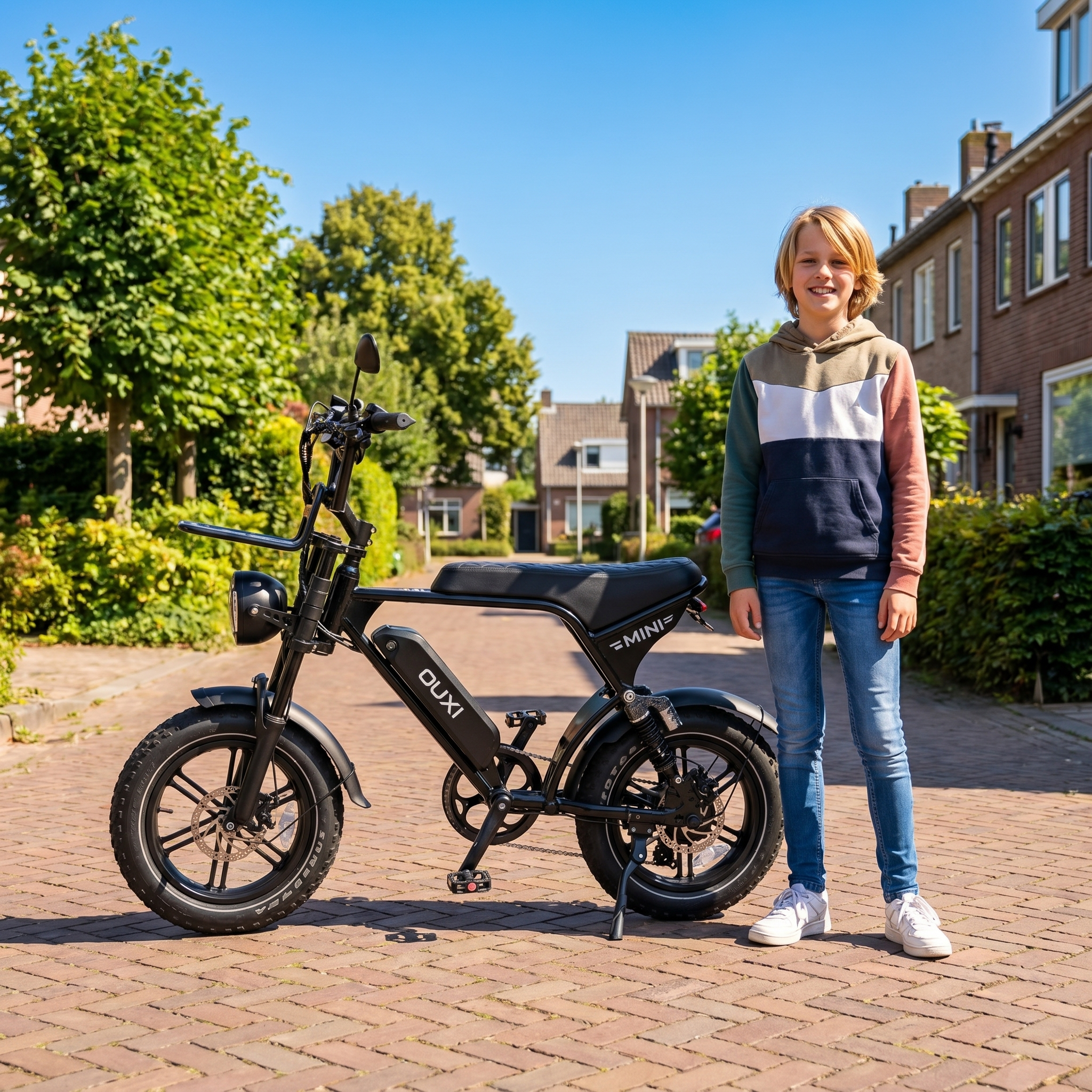 Ouxi V8/C80 mini Zwart - Voordeelscooters.nl