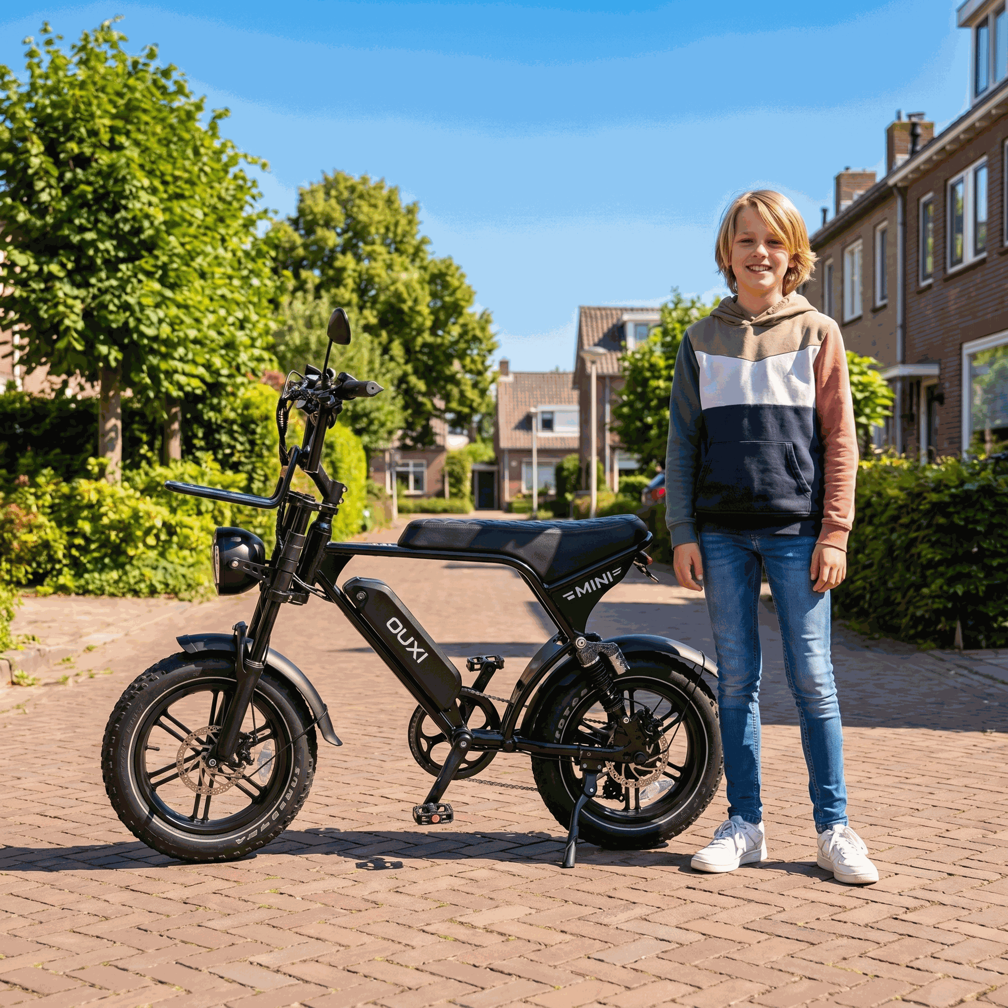 Ouxi V8/C80 mini Zwart - Voordeelscooters.nl