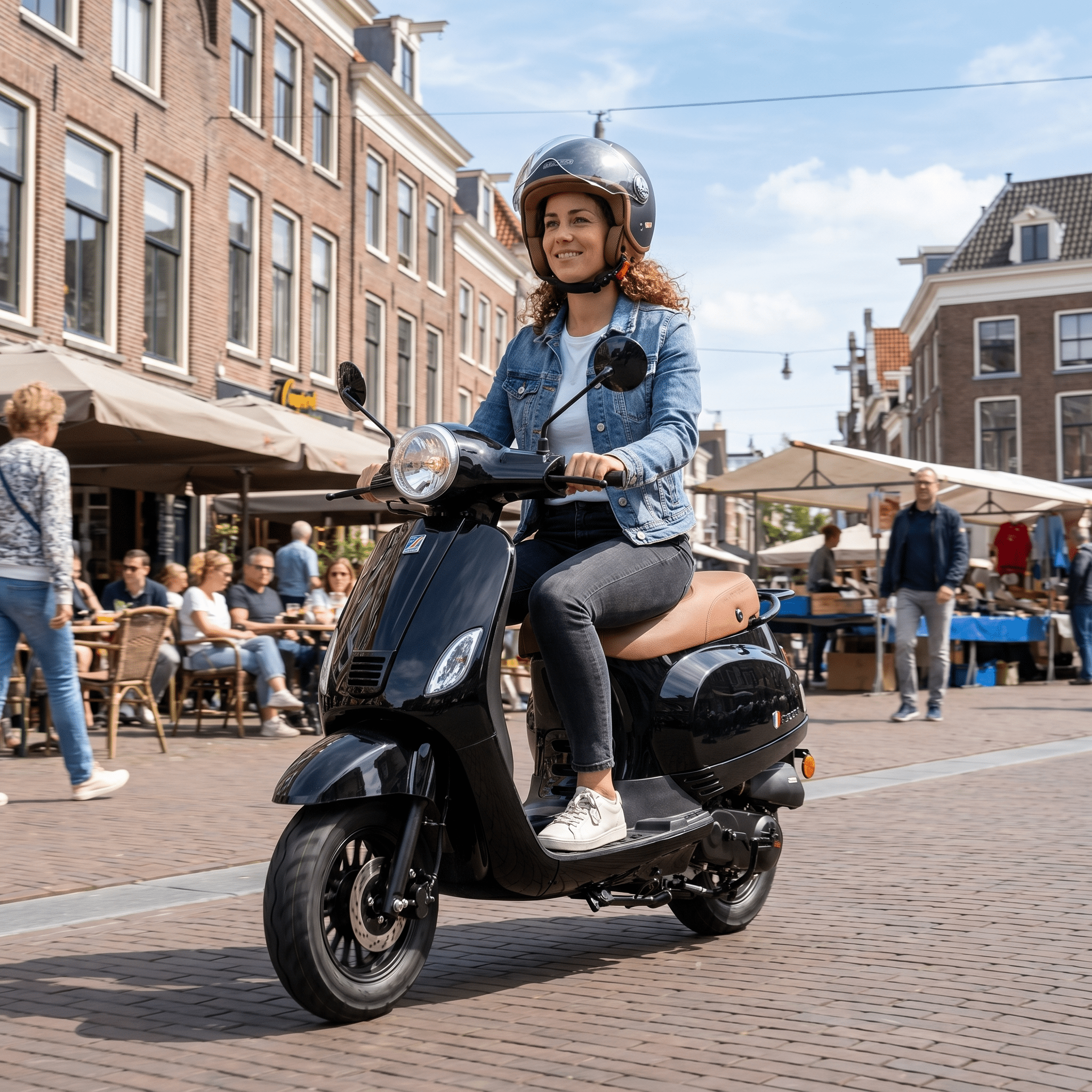 Senzo RivaLux Zwart - Voordeelscooters.nl