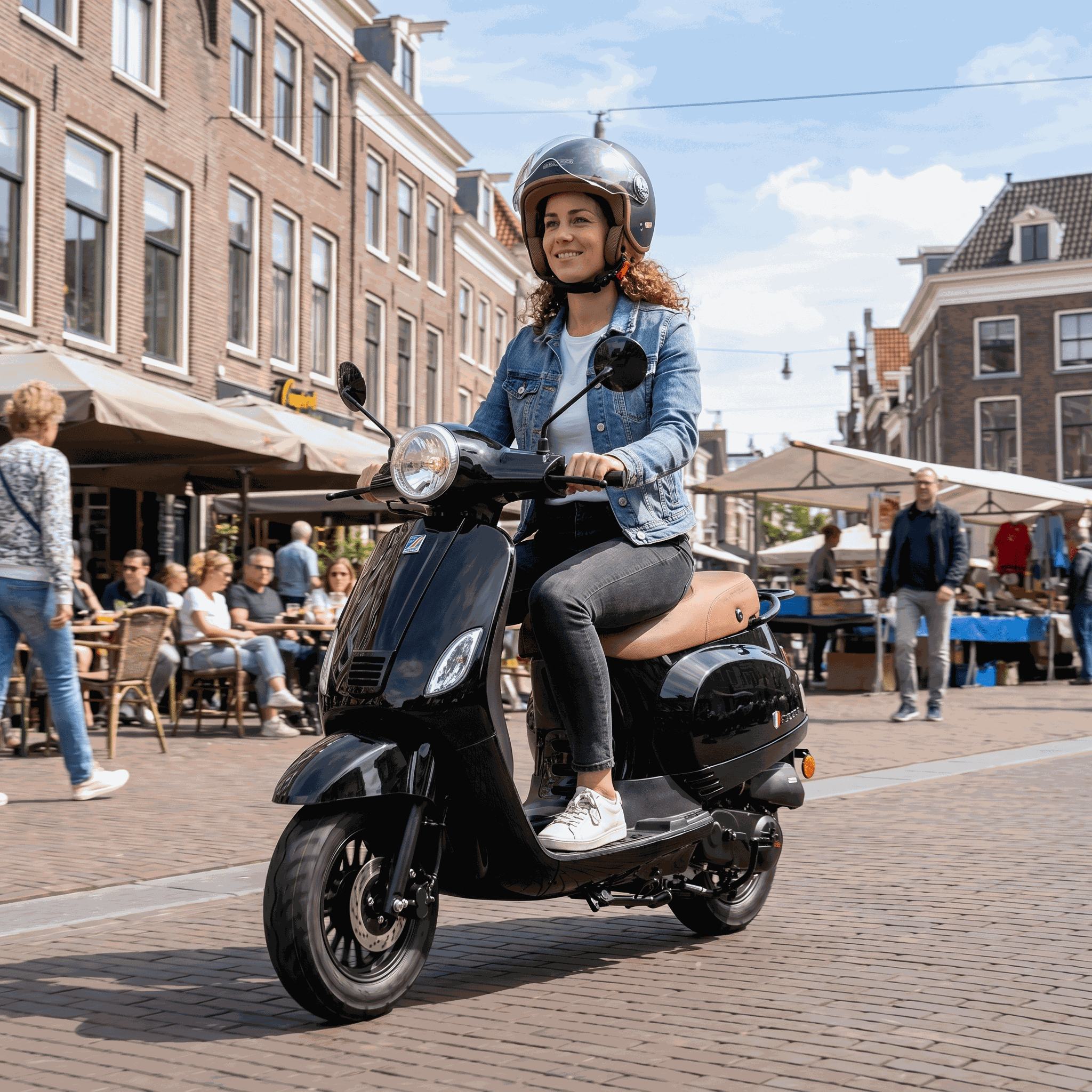 Senzo RivaLux Zwart - Voordeelscooters.nl