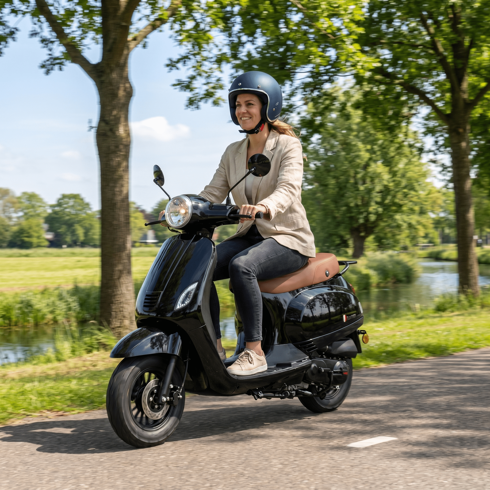 Senzo RivaLux Zwart - Voordeelscooters.nl