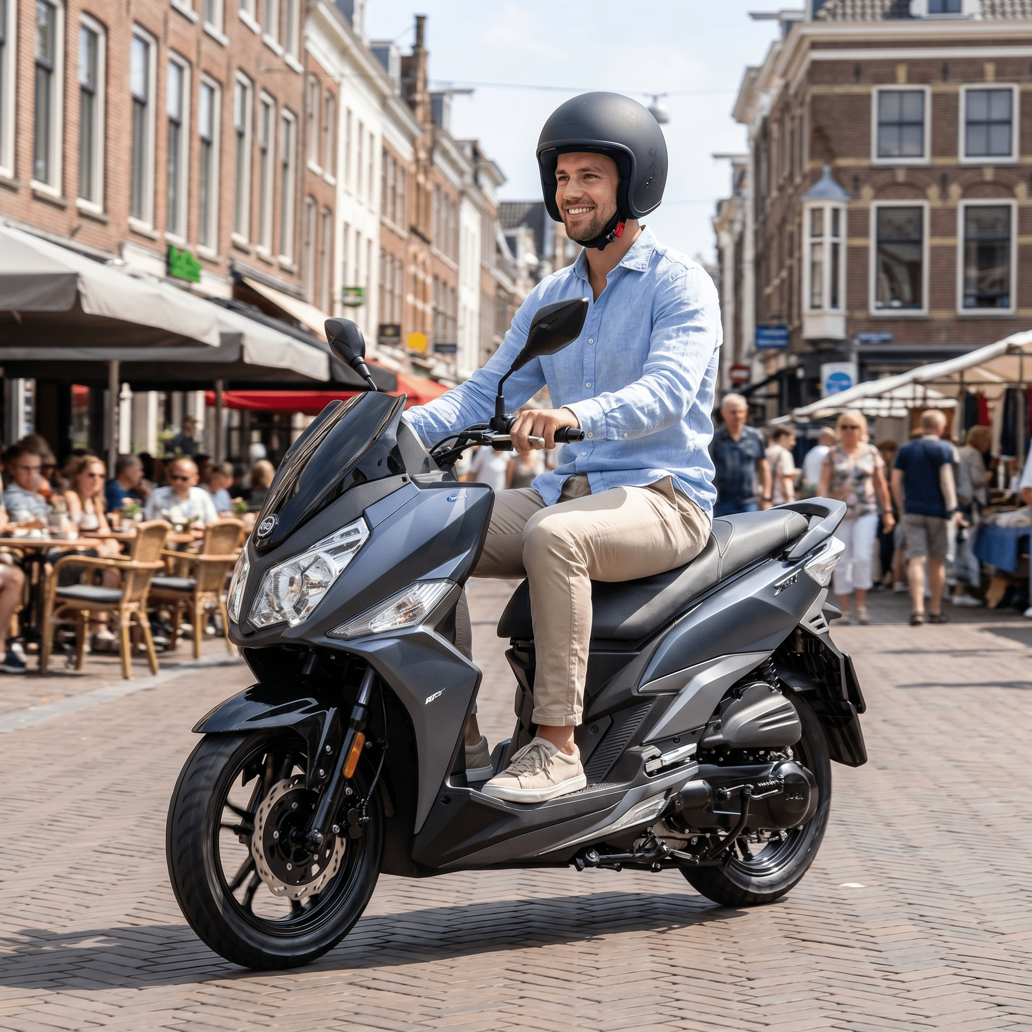 Sym Jet14 Blauw - Voordeelscooters.nl