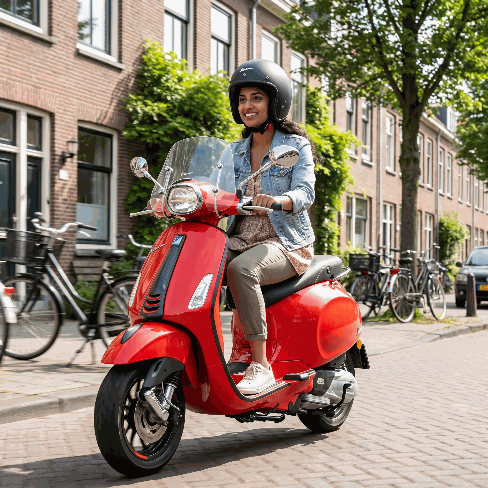 Vespa Sprint S Rood - Voordeelscooters.nl