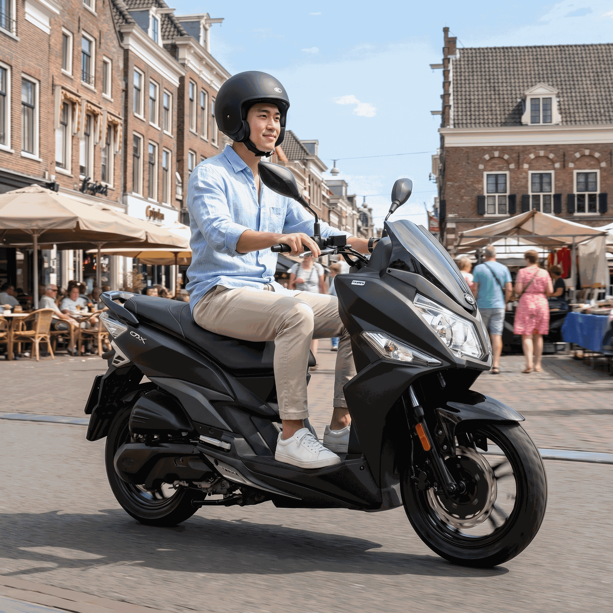 SYM Jet 14 Mat Zwart - Voordeelscooters.nl