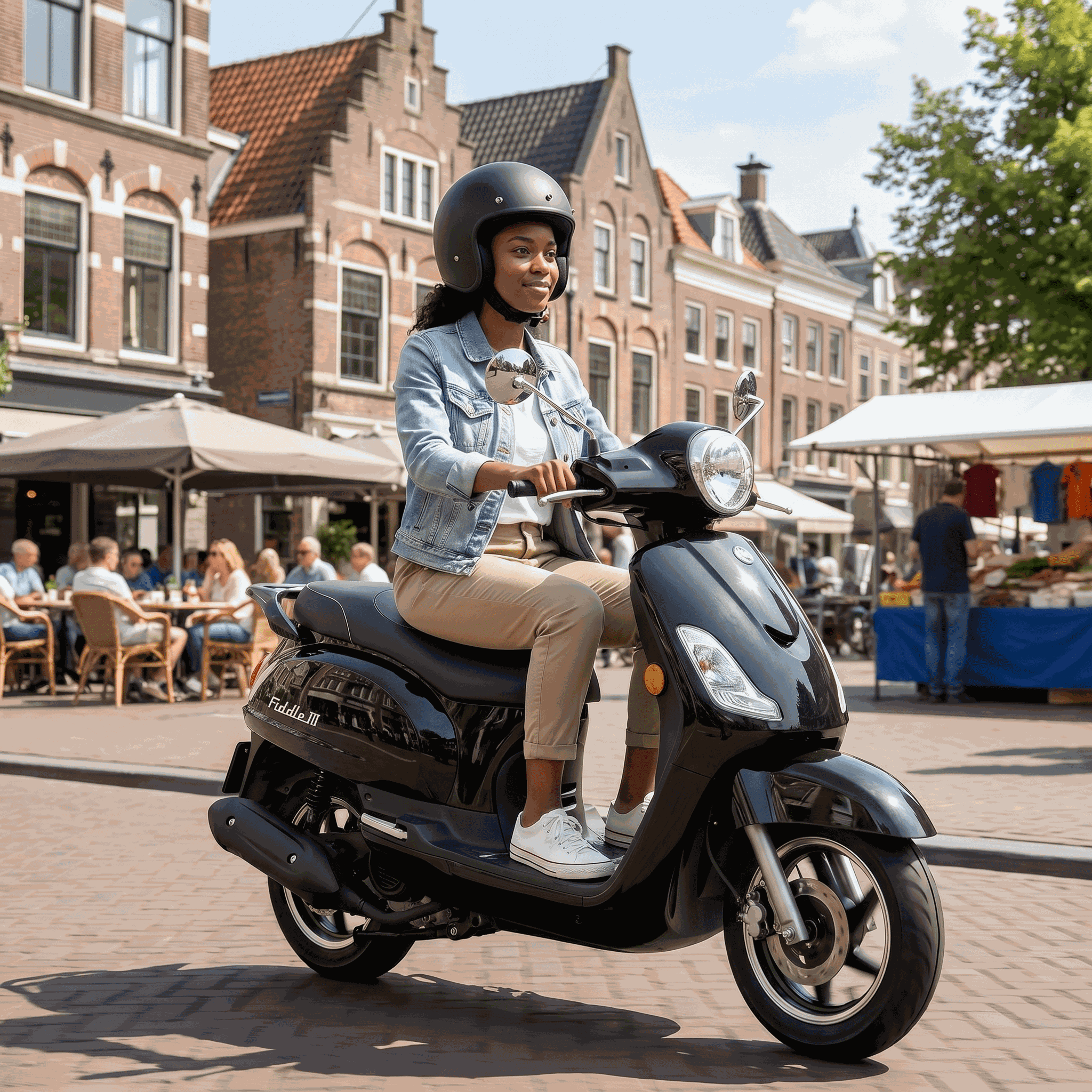 SYM Fiddle 2 Zwart - Voordeelscooters.nl