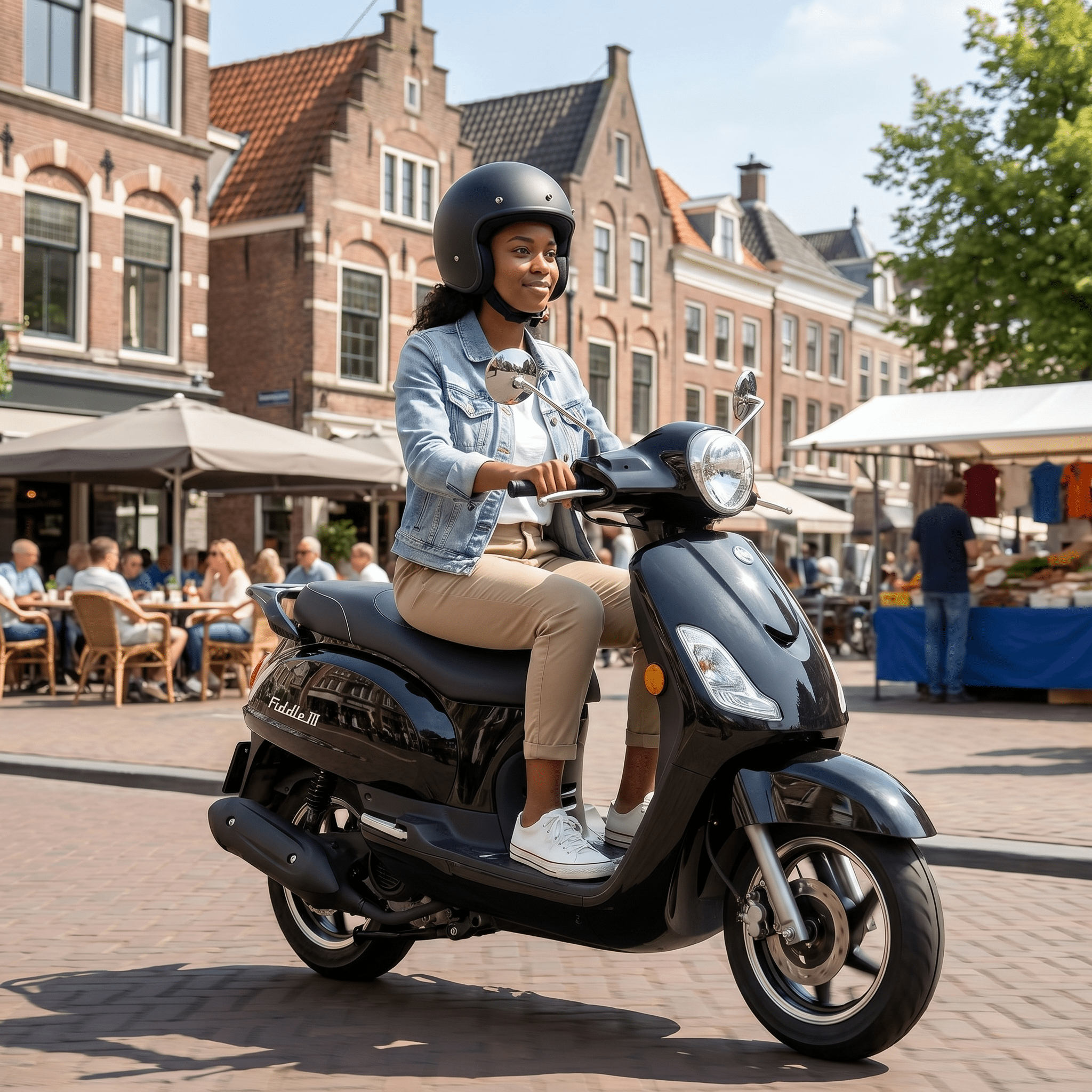 SYM Fiddle 2 Zwart - Voordeelscooters.nl