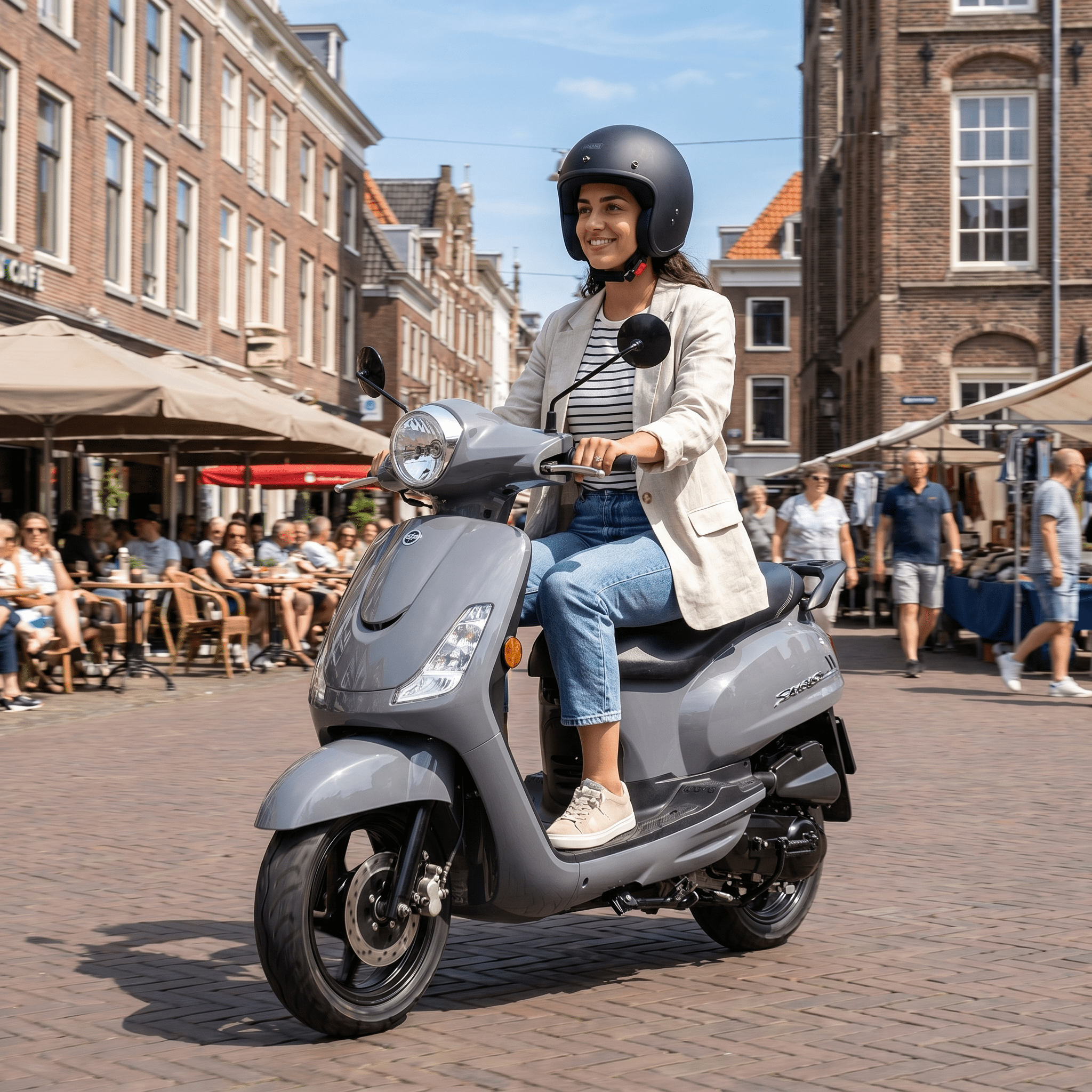 SYM Fiddle 2 Grijs - Voordeelscooters.nl