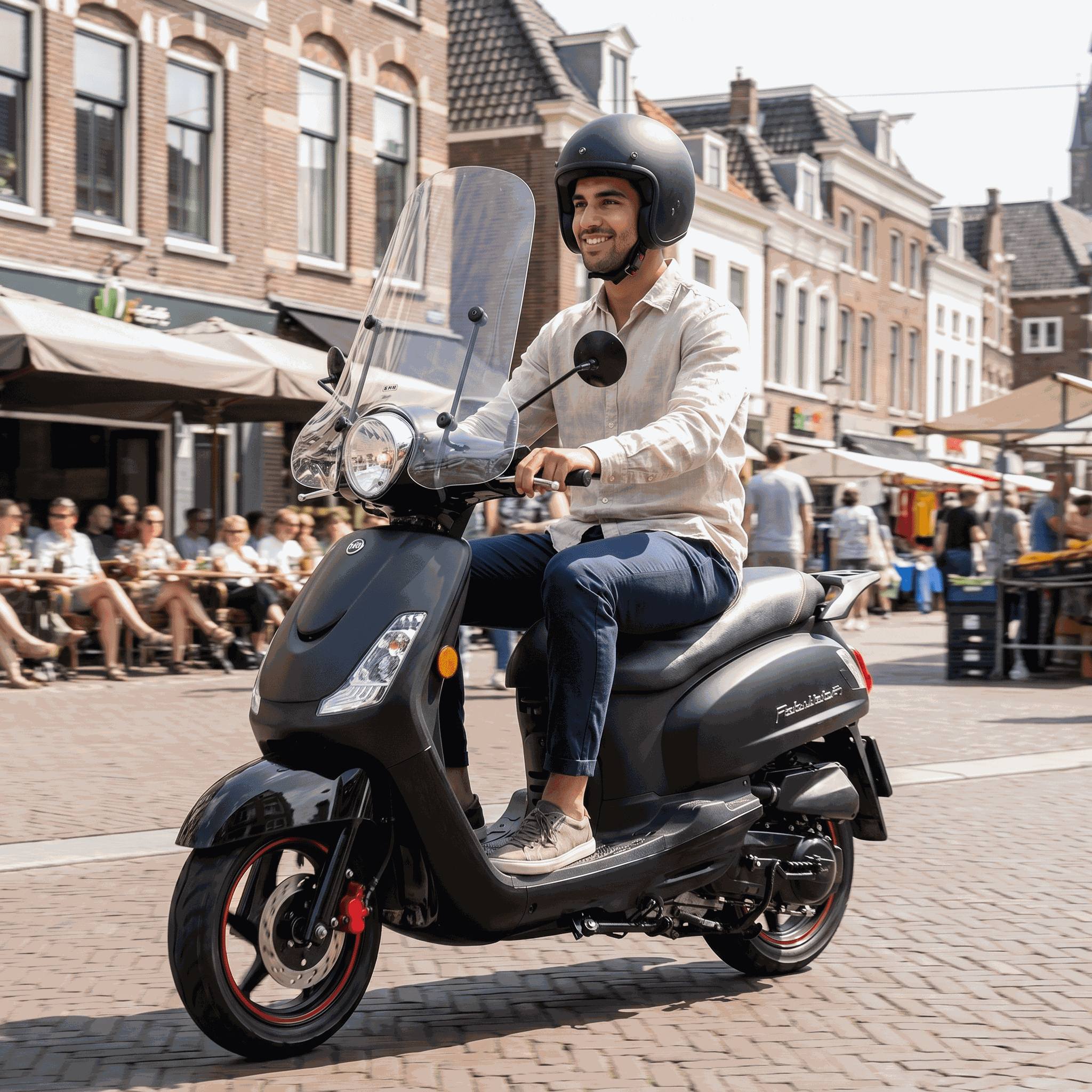 SYM Orbit 3 Mat Zwart - Voordeelscooters.nl