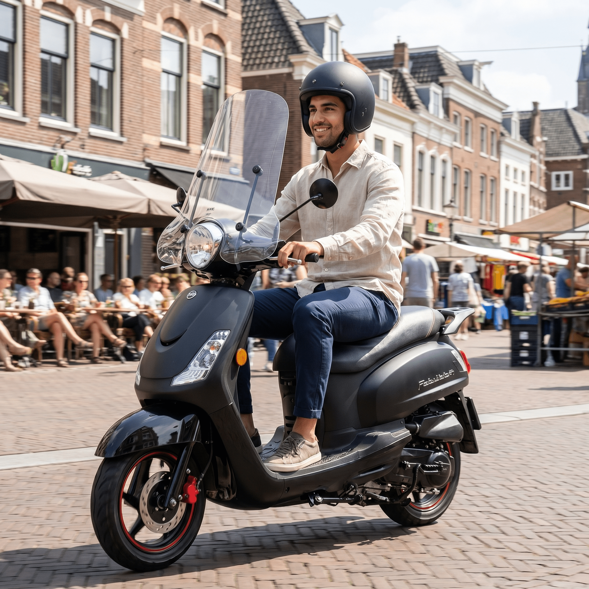 SYM Orbit 3 Mat Zwart - Voordeelscooters.nl