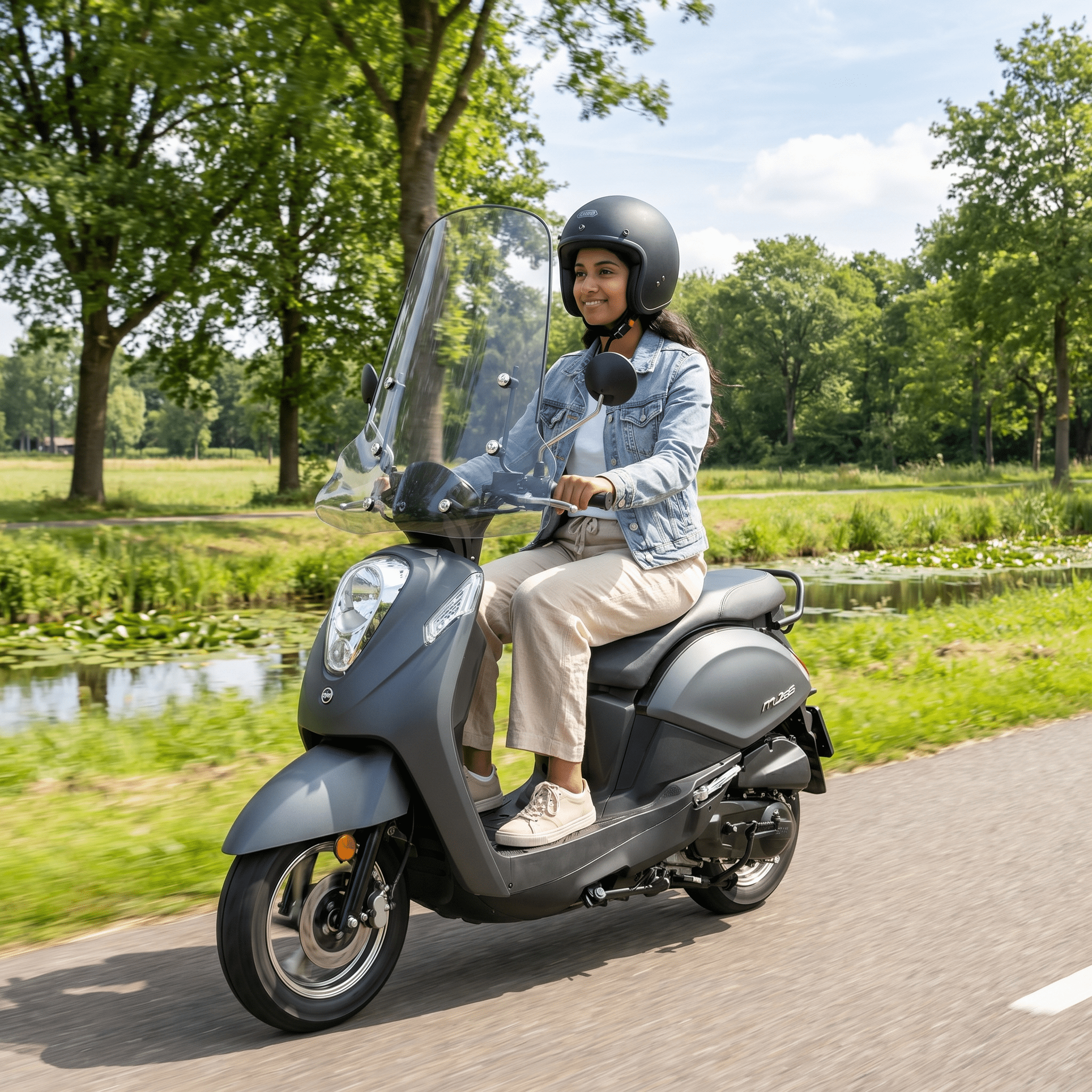 SYM Mio 50I Mat Zwart - Voordeelscooters.nl