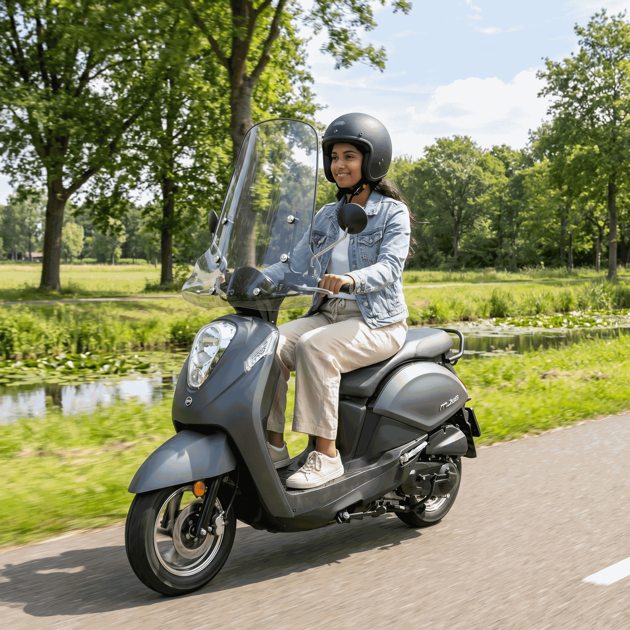 SYM Mio 50I Mat Zwart - Voordeelscooters.nl