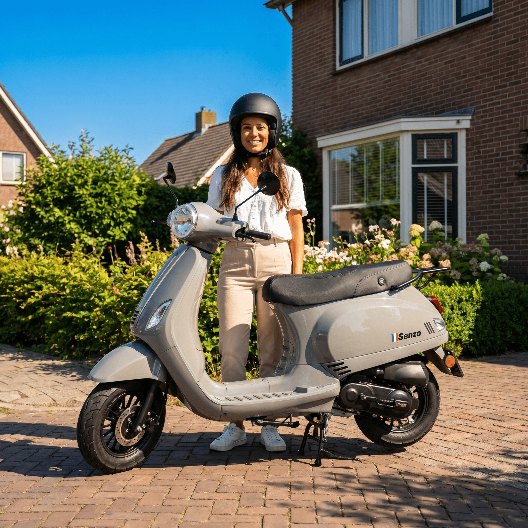 Senzo RivaLux Nardo Grijs - Voordeelscooters.nl
