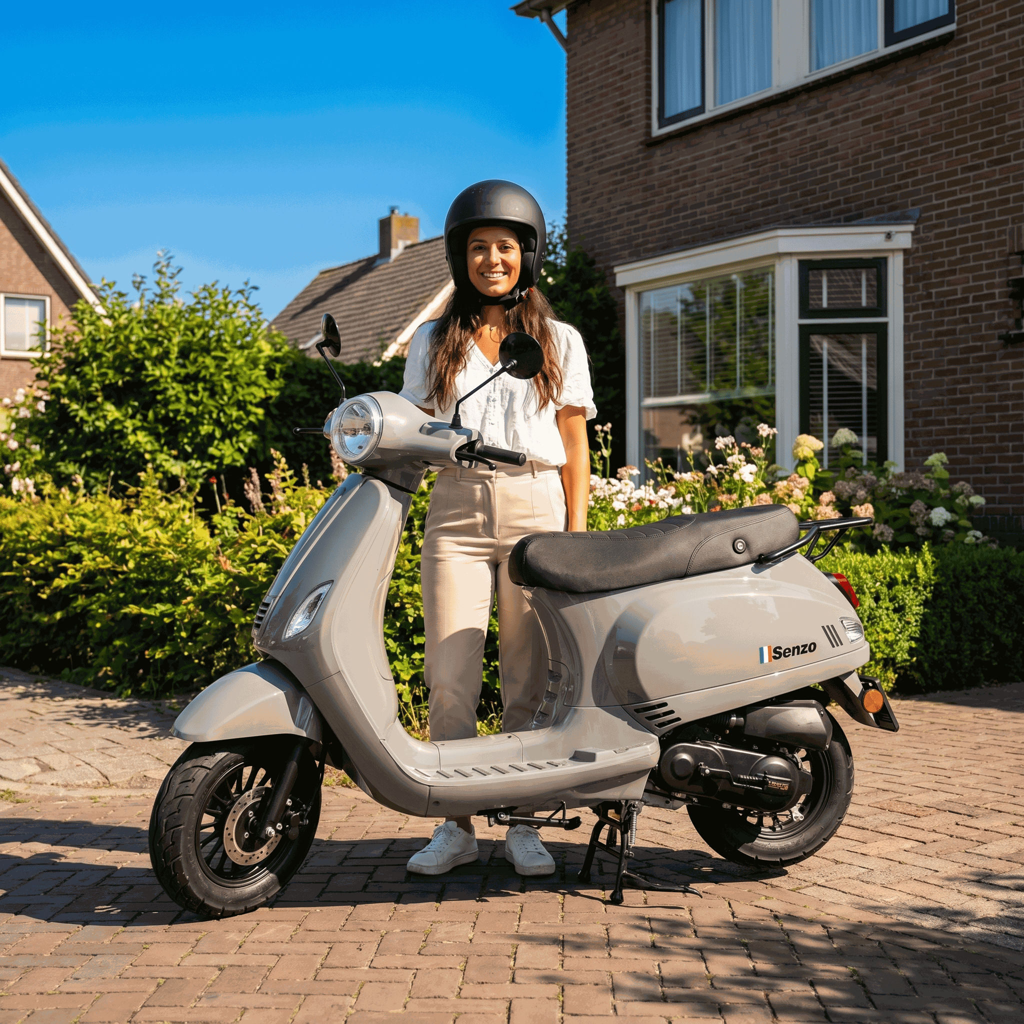 Senzo RivaLux Nardo Grijs - Voordeelscooters.nl