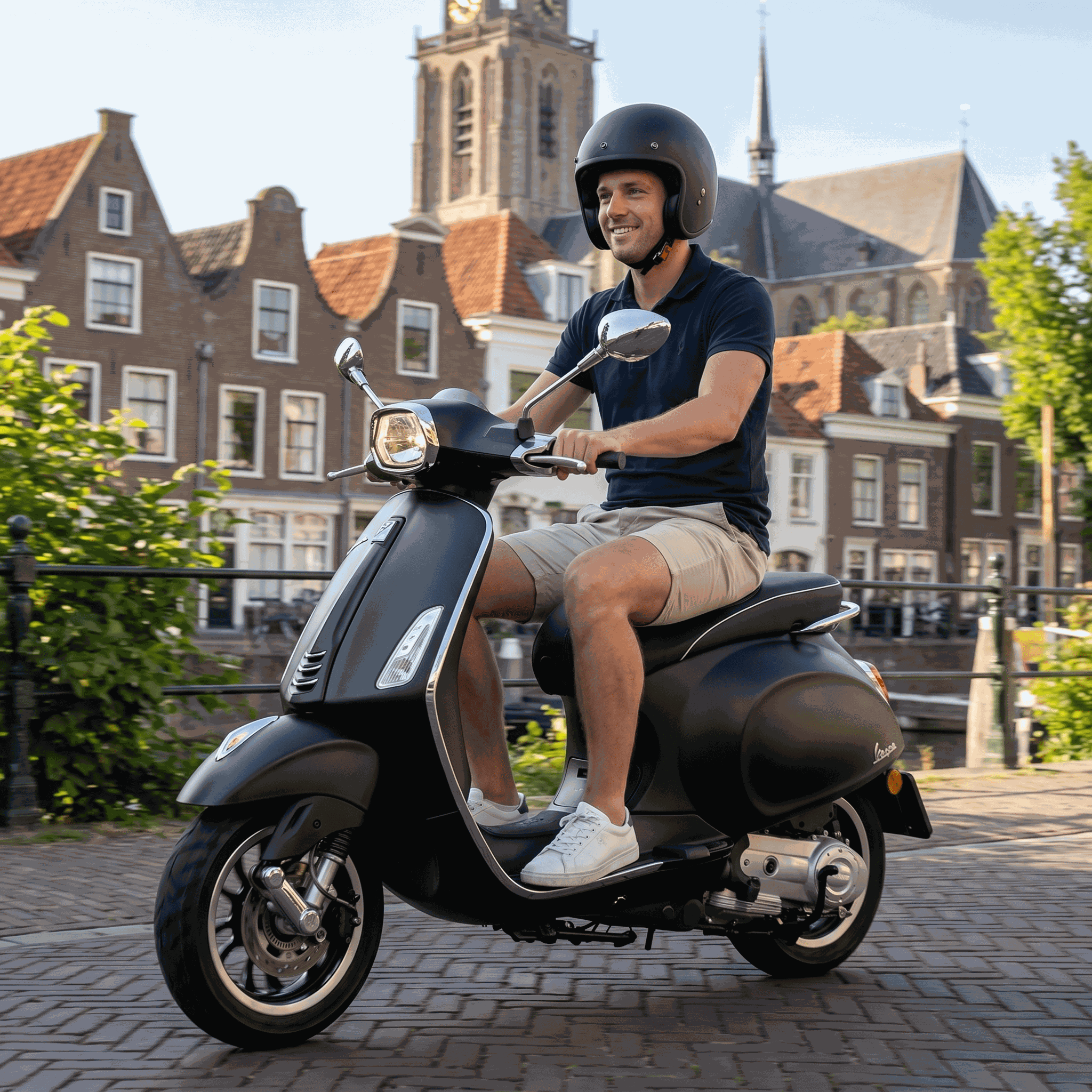 Vespa Sprint Zwart - Voordeelscooters.nl