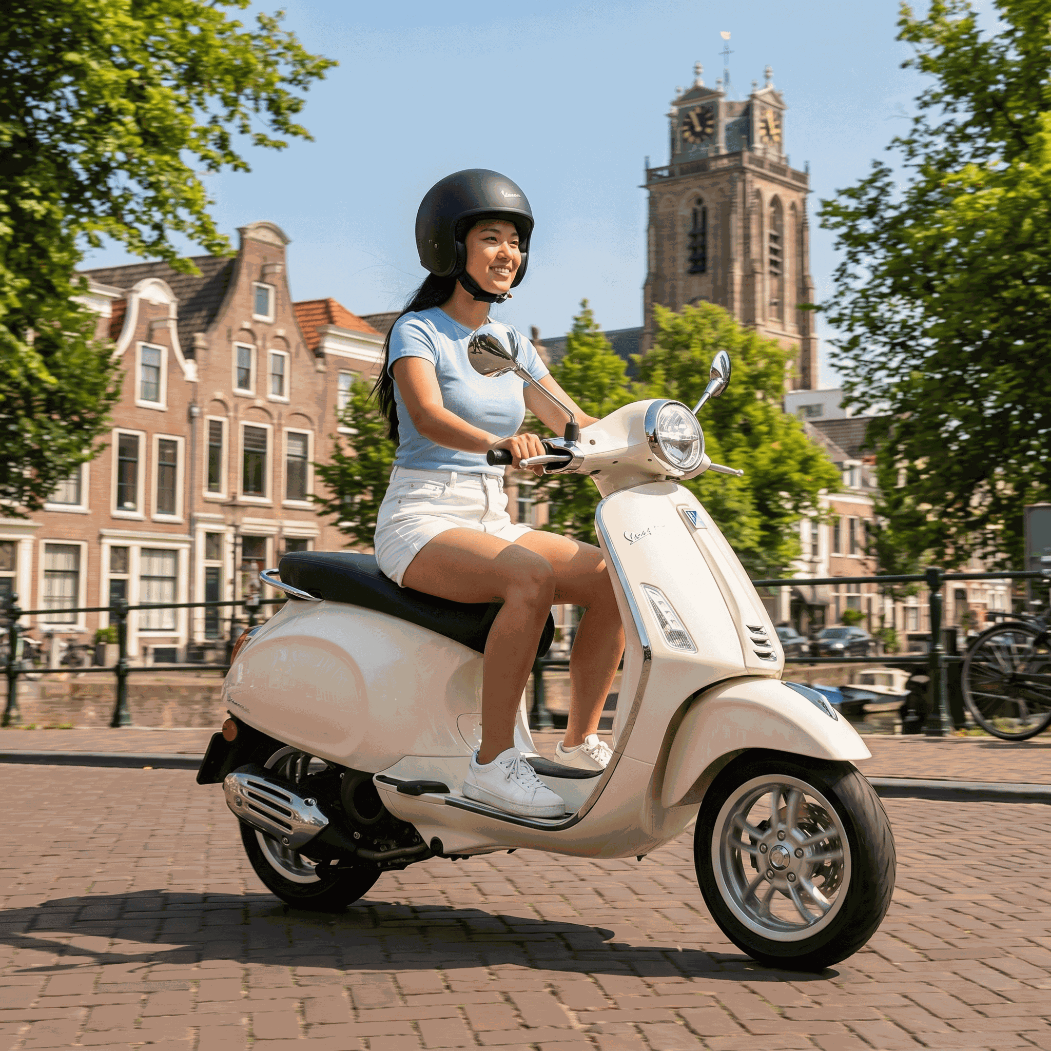 Vespa Primavera Wit - Voordeelscooters.nl