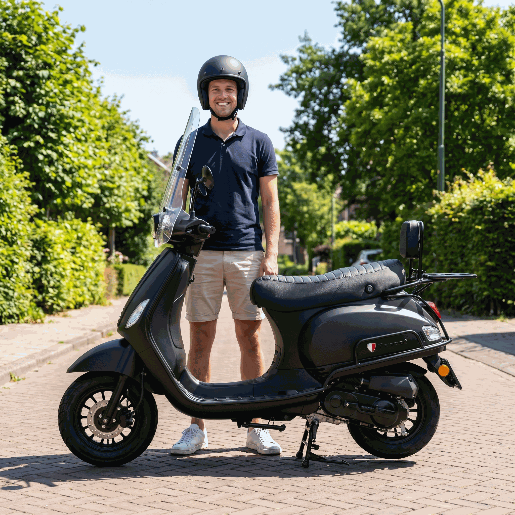 Senzo RivaLux S Special Matzwart - Voordeelscooters.nl
