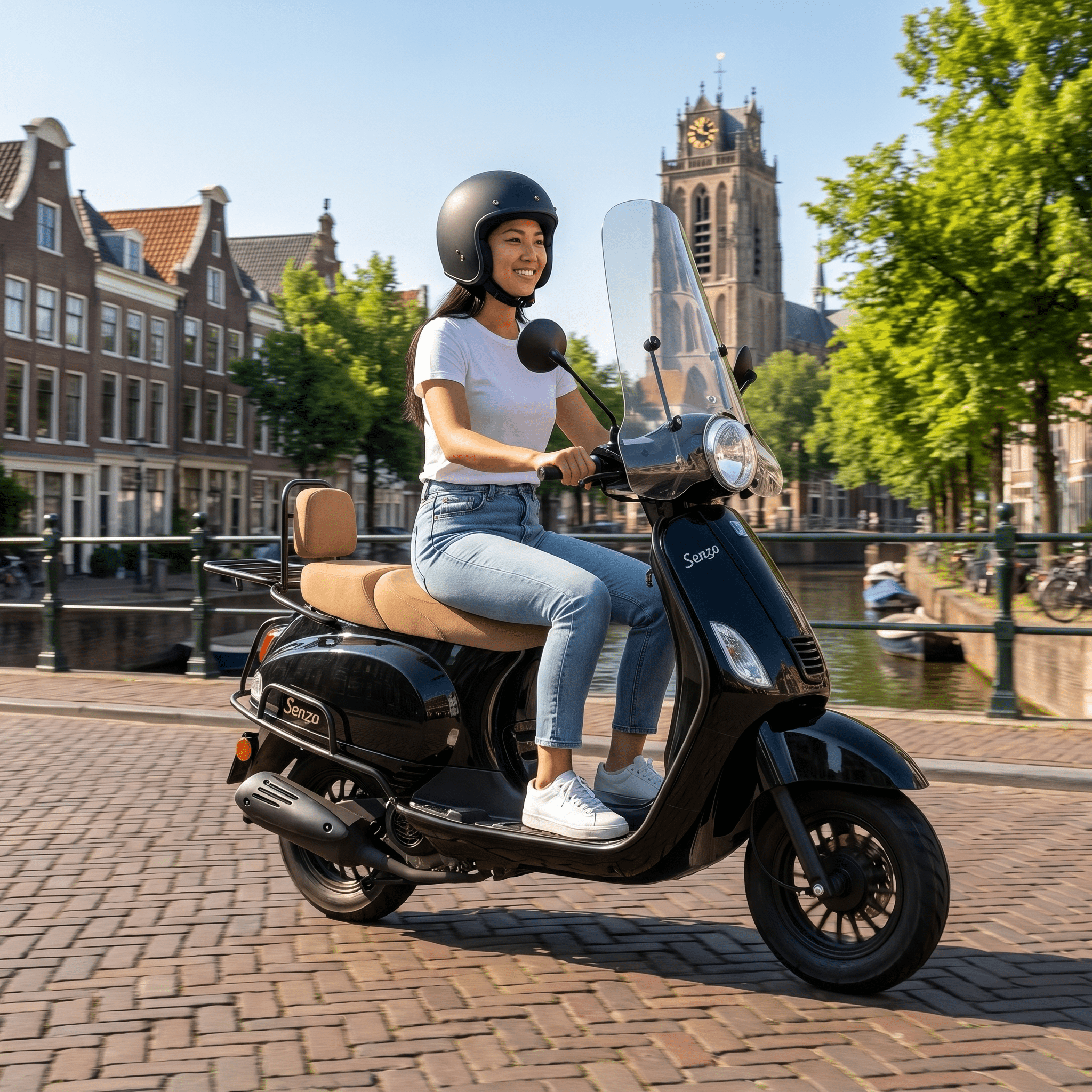 Senzo RivaLux Special Zwart - Voordeelscooters.nl
