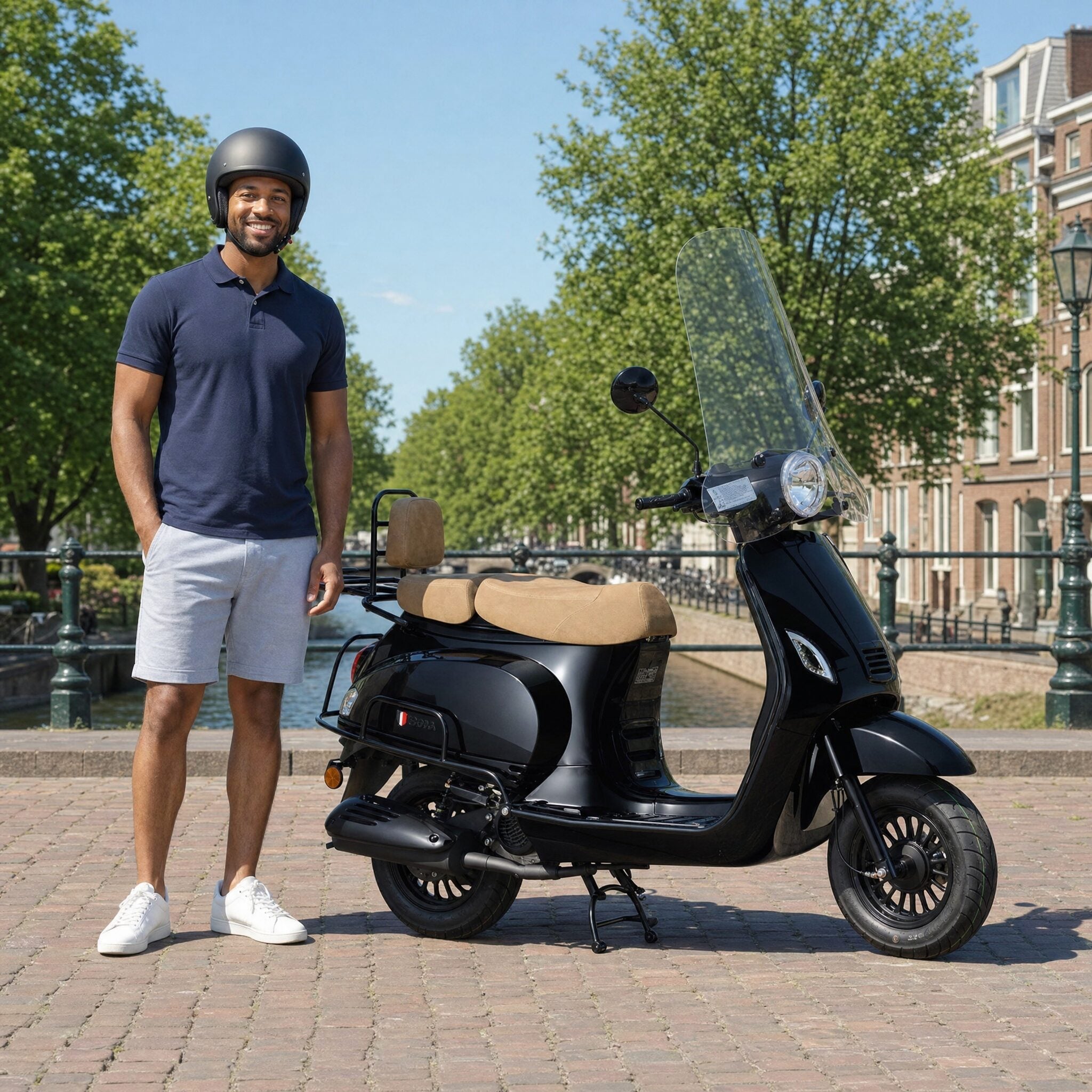 Senzo RivaLux Special Zwart - Voordeelscooters.nl