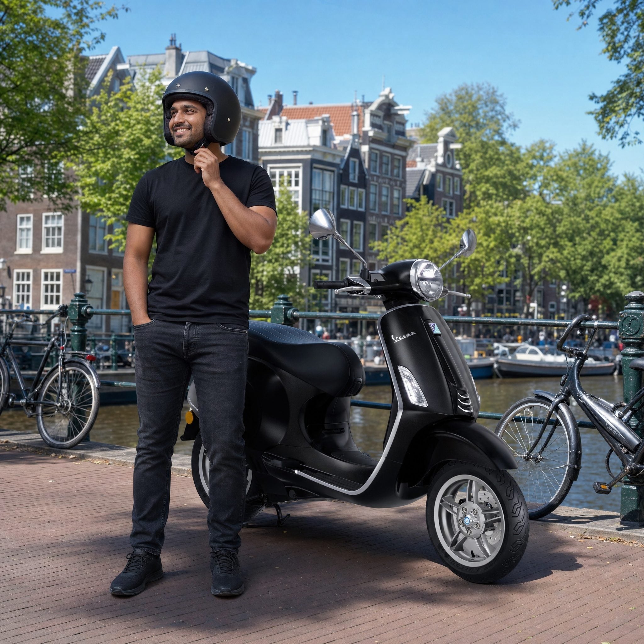 Vespa Primavera Elektrisch Zwart - Voordeelscooters.nl