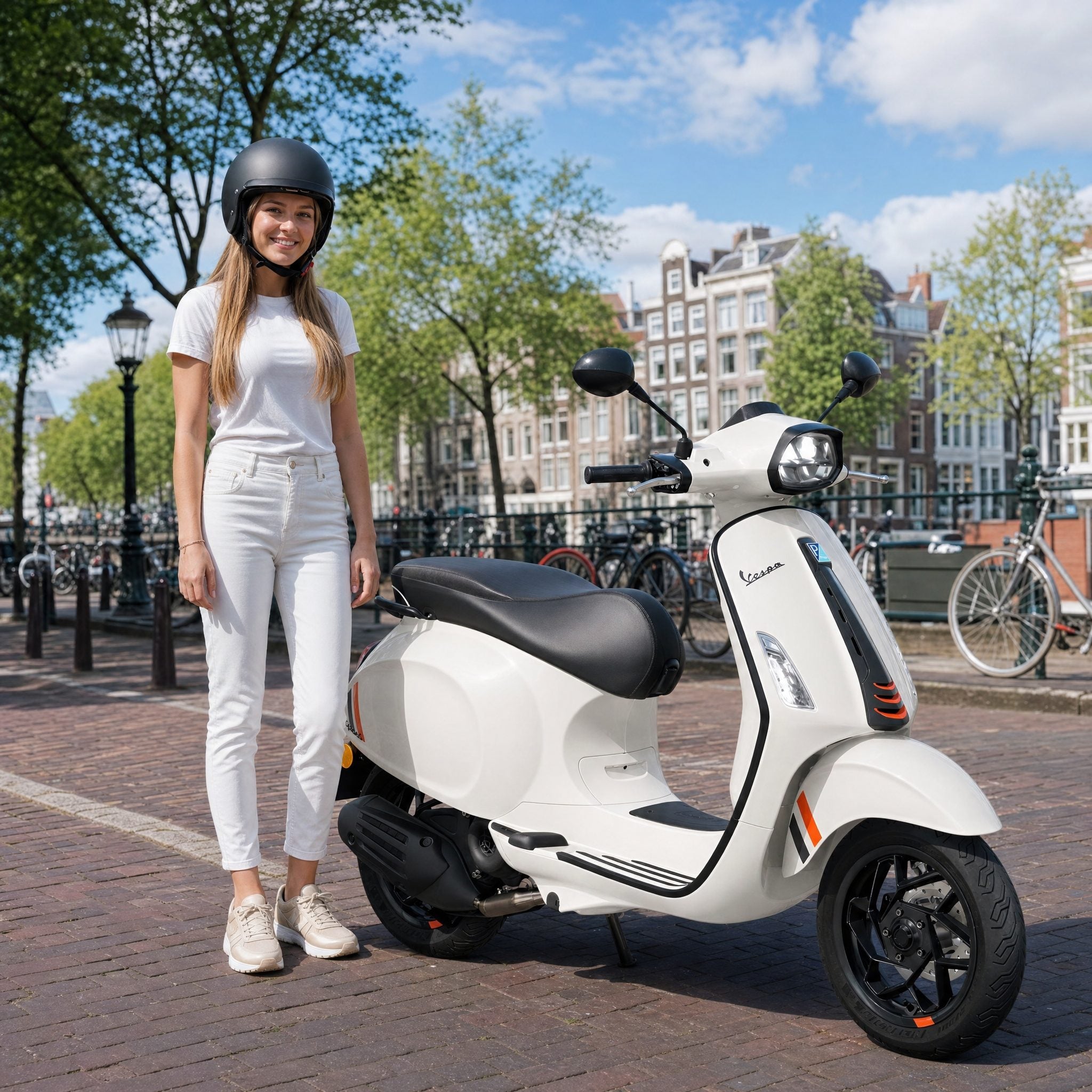Vespa Sprint S Wit - Voordeelscooters.nl
