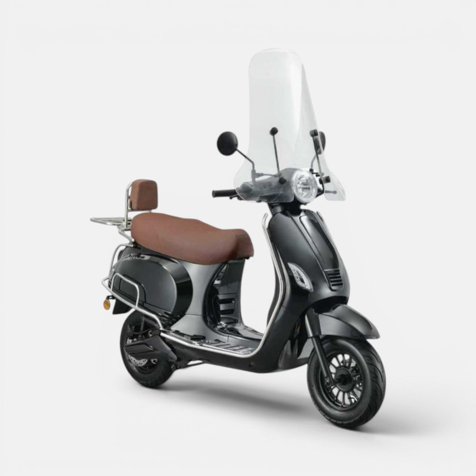 Senzo RivaLux Valbeugelset Chrome - Voordeelscooters.nl