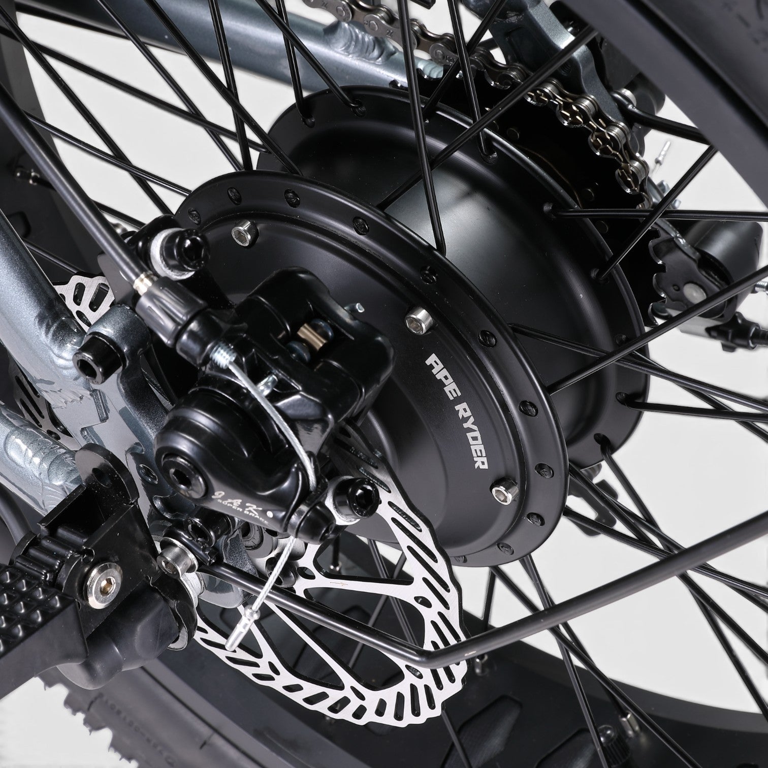 Ape Ryder A10 Fatbike Grijs - 25KM/H - Voordeelscooters.nl