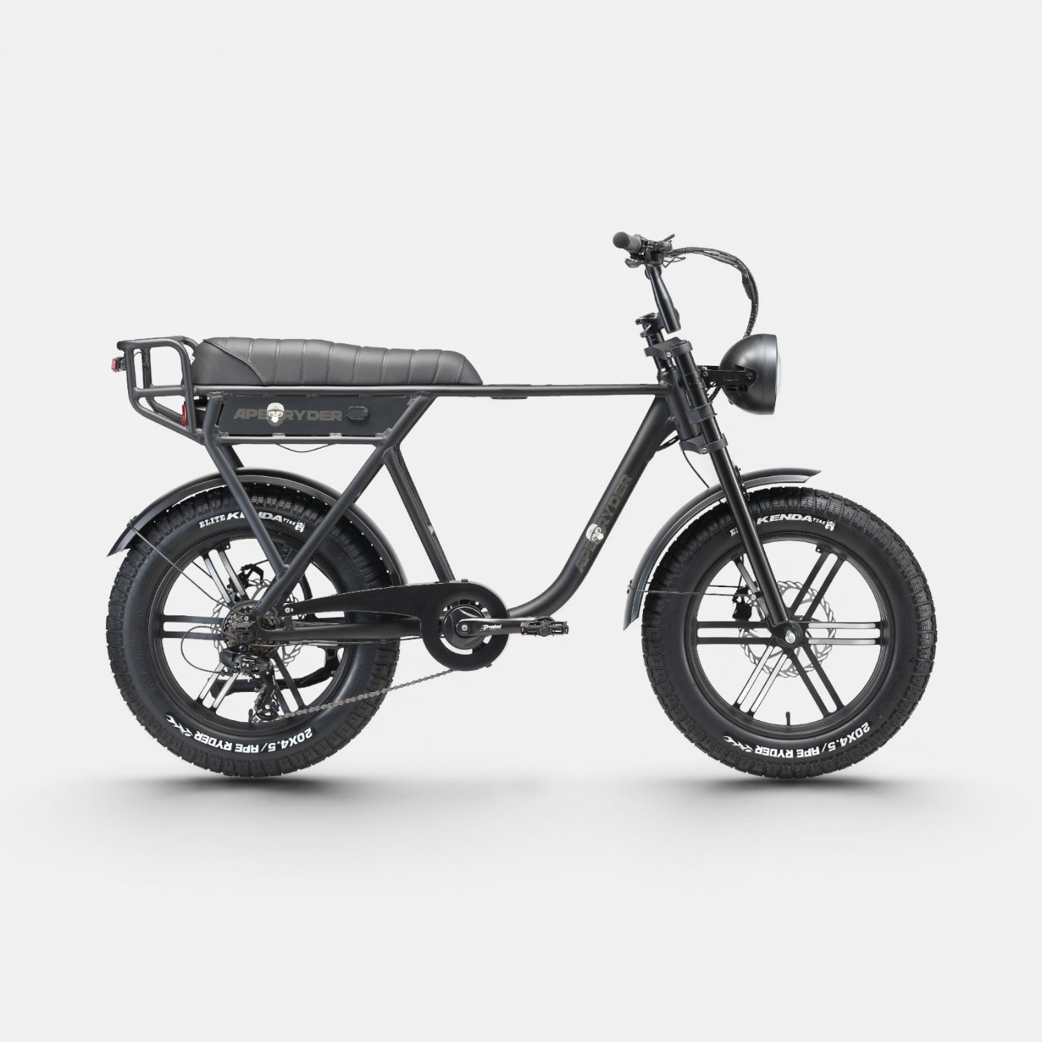 Ape Ryder A10 Pro Fatbike Zwart - 25KM/H - Voordeelscooters.nl