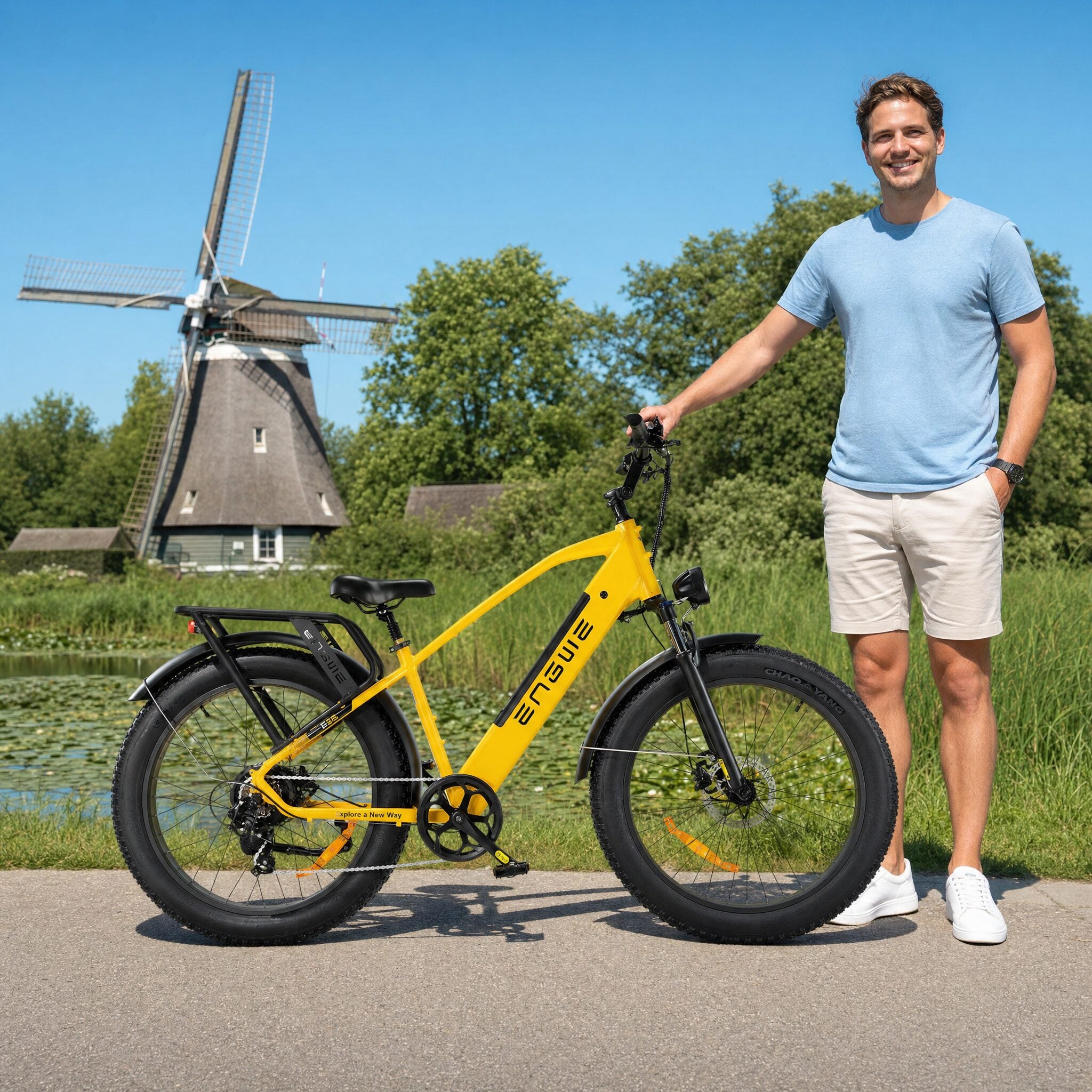 Engwe E26 Geel Hoge Instap - Voordeelscooters.nl