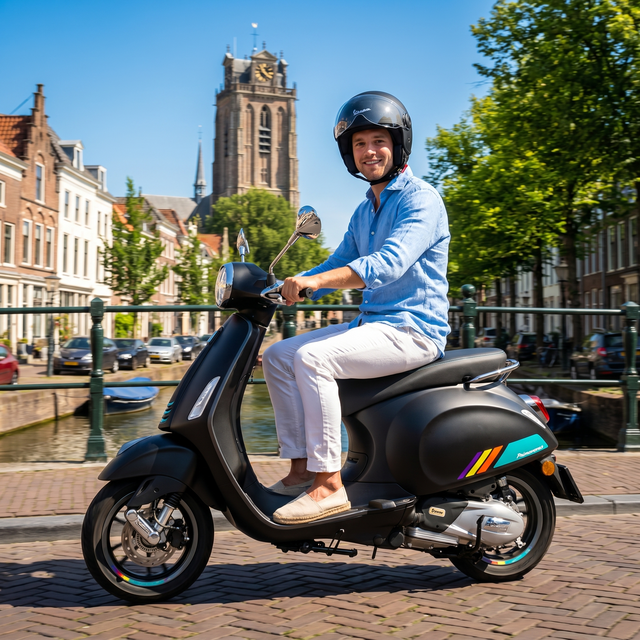 Vespa Primavera S Matzwart - Voordeelscooters.nl