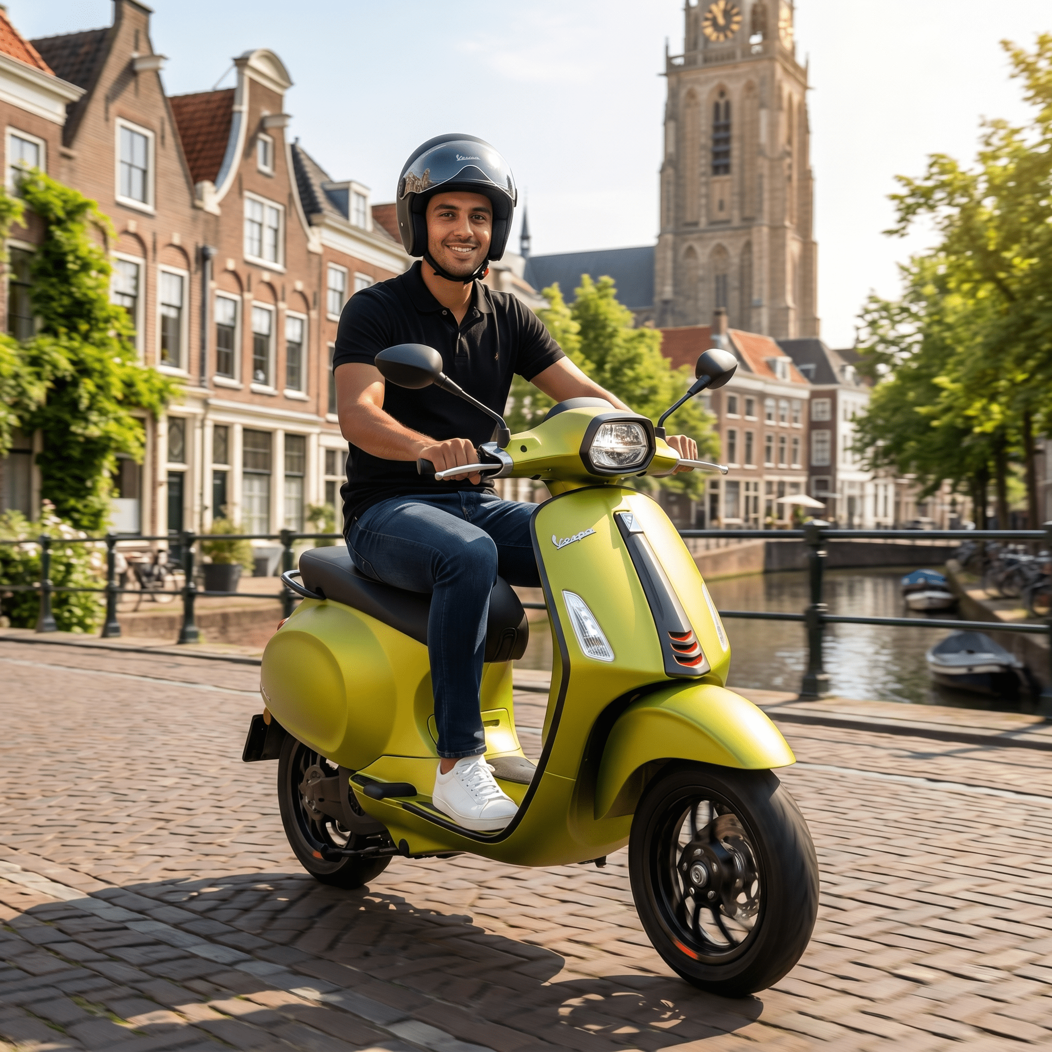 Vespa Sprint S Elektrisch Matgroen - Voordeelscooters.nl