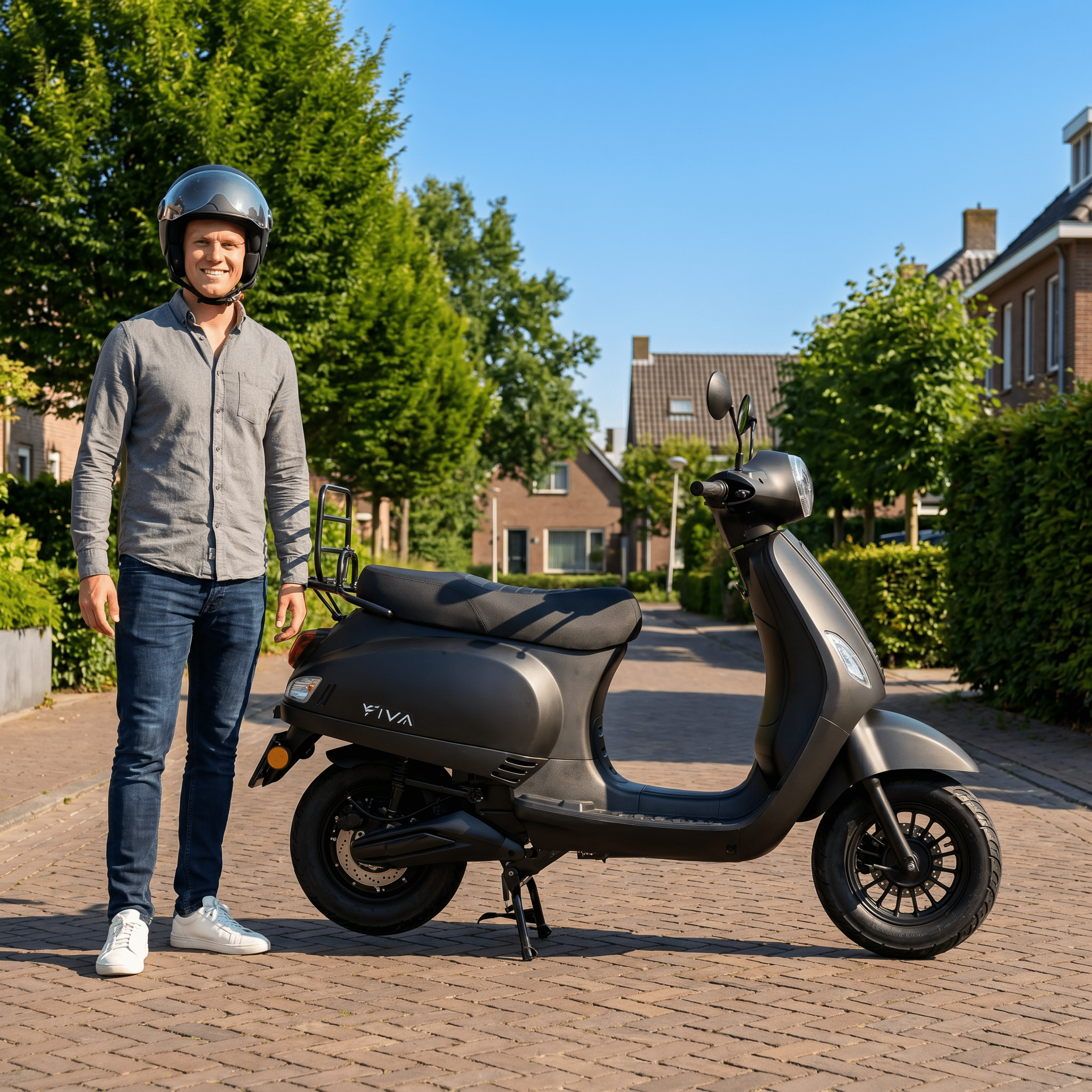 IVA Lux Electric 2.0 Matzwart - Voordeelscooters.nl