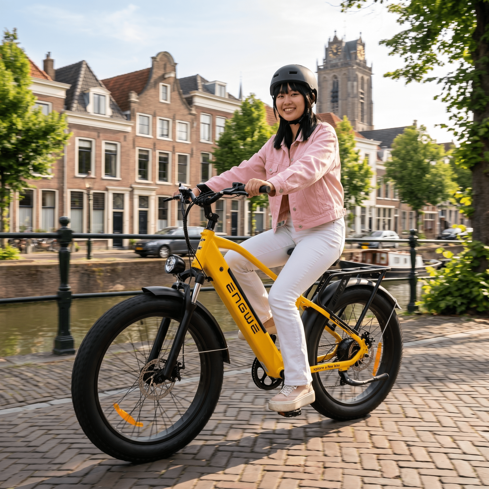 Engwe E26 Geel Hoge Instap - Voordeelscooters.nl