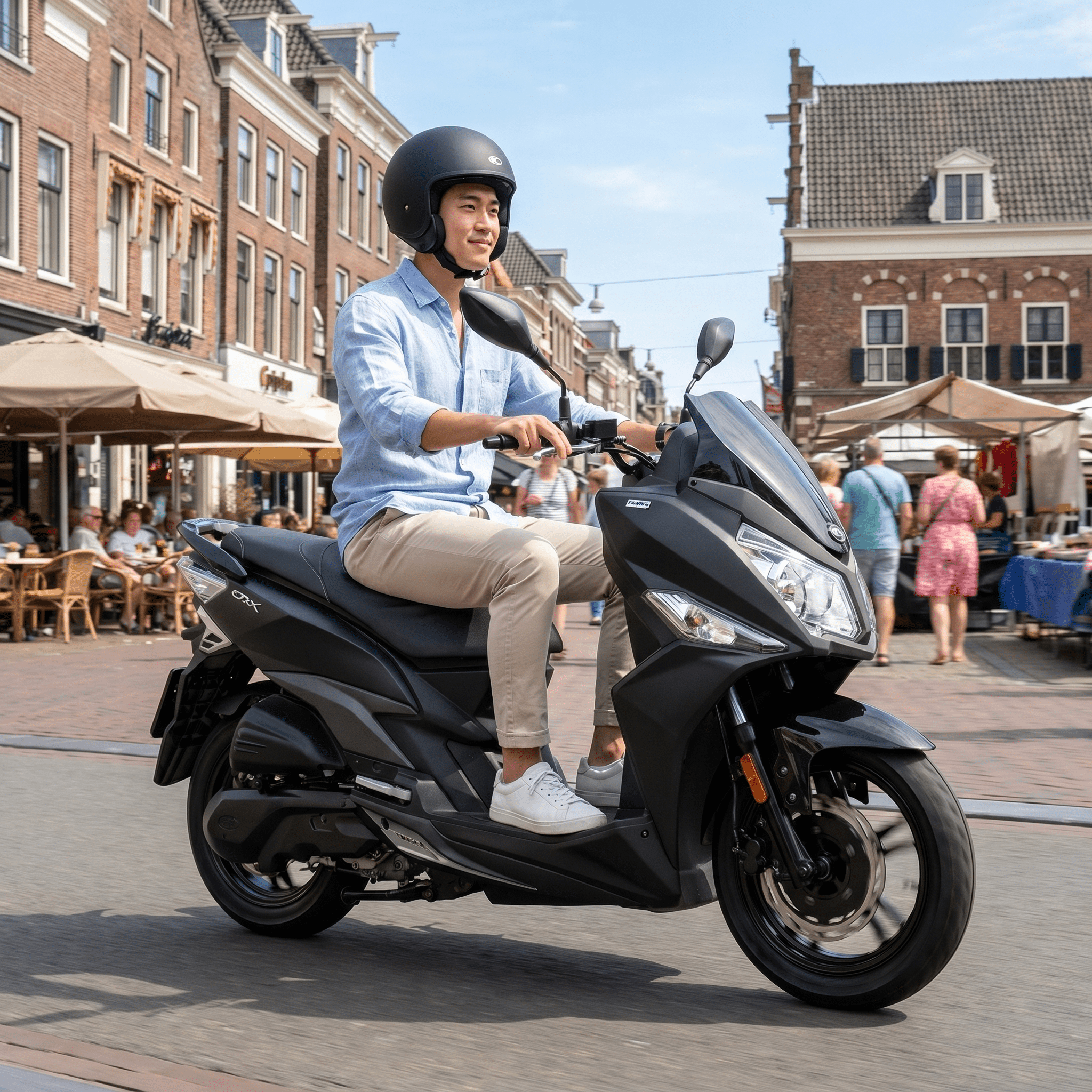 SYM Jet 14 Mat Zwart - Voordeelscooters.nl