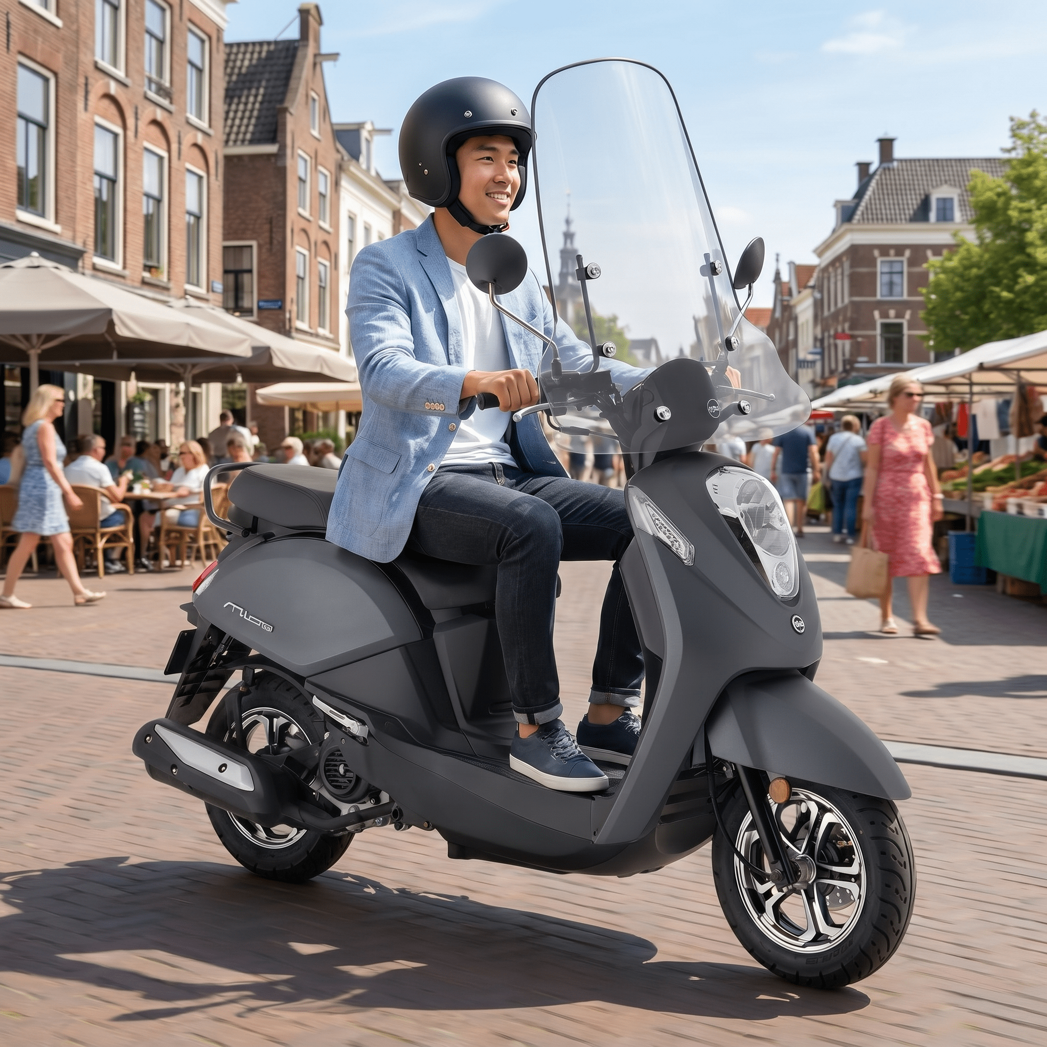 SYM Mio 50I Mat Zwart - Voordeelscooters.nl